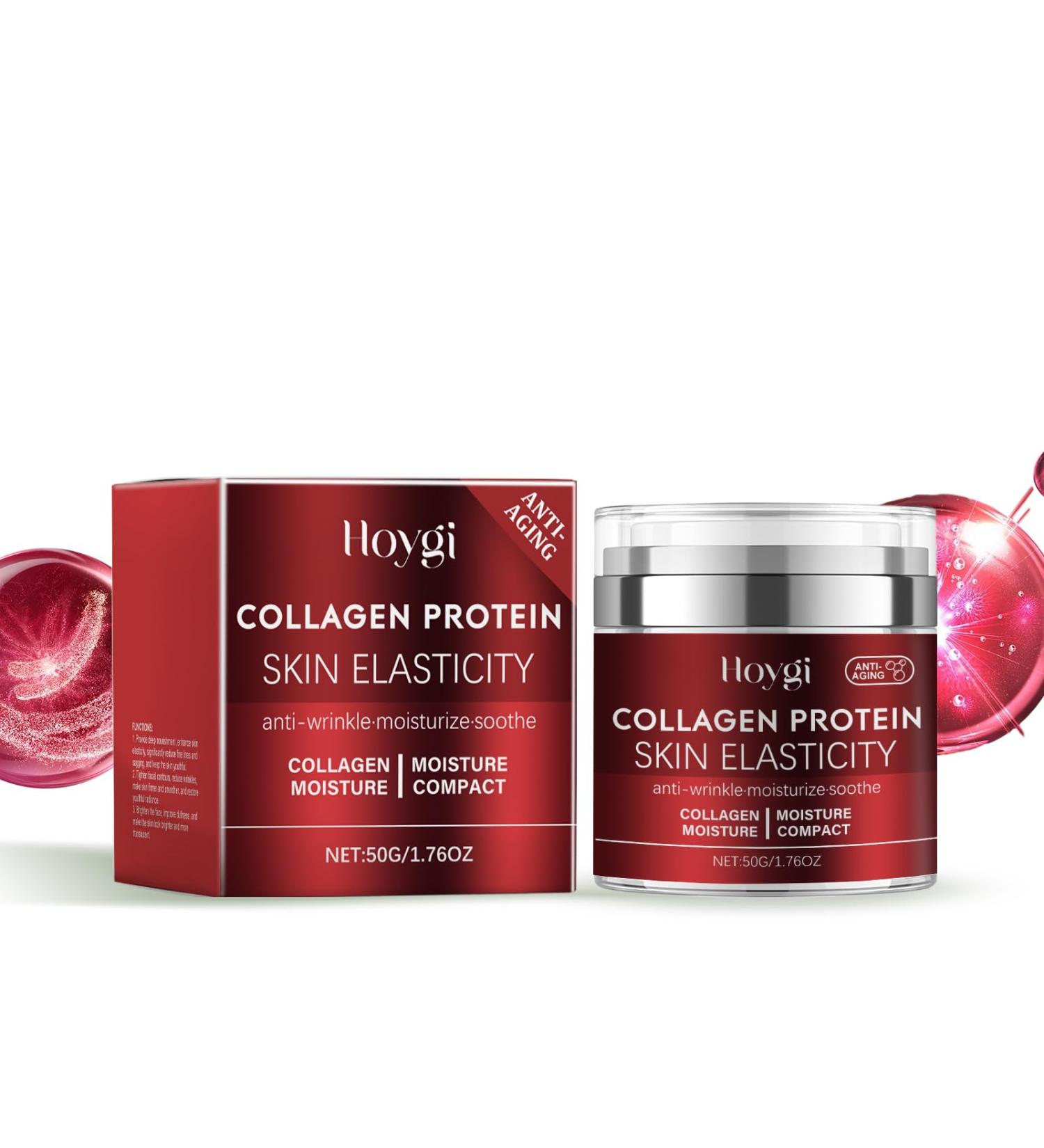 OLLZPJFPK Collagen Face Cream Gentle Care Moisturizing Softening Skin Brightening Daily Care Face Cream - Buy Online on GoSupps.com