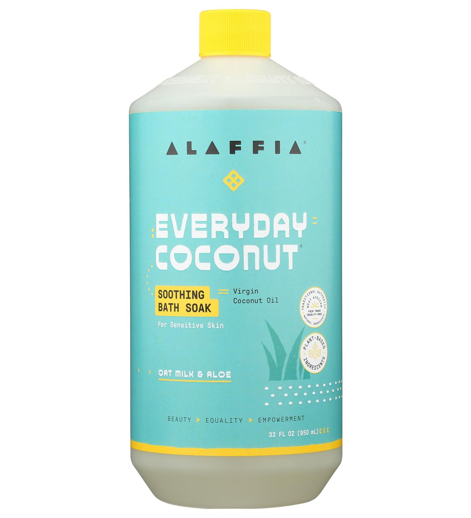 ALAFFIA Oatmilk and Aloe Coconut Everyday Bath Soak 32 FZ