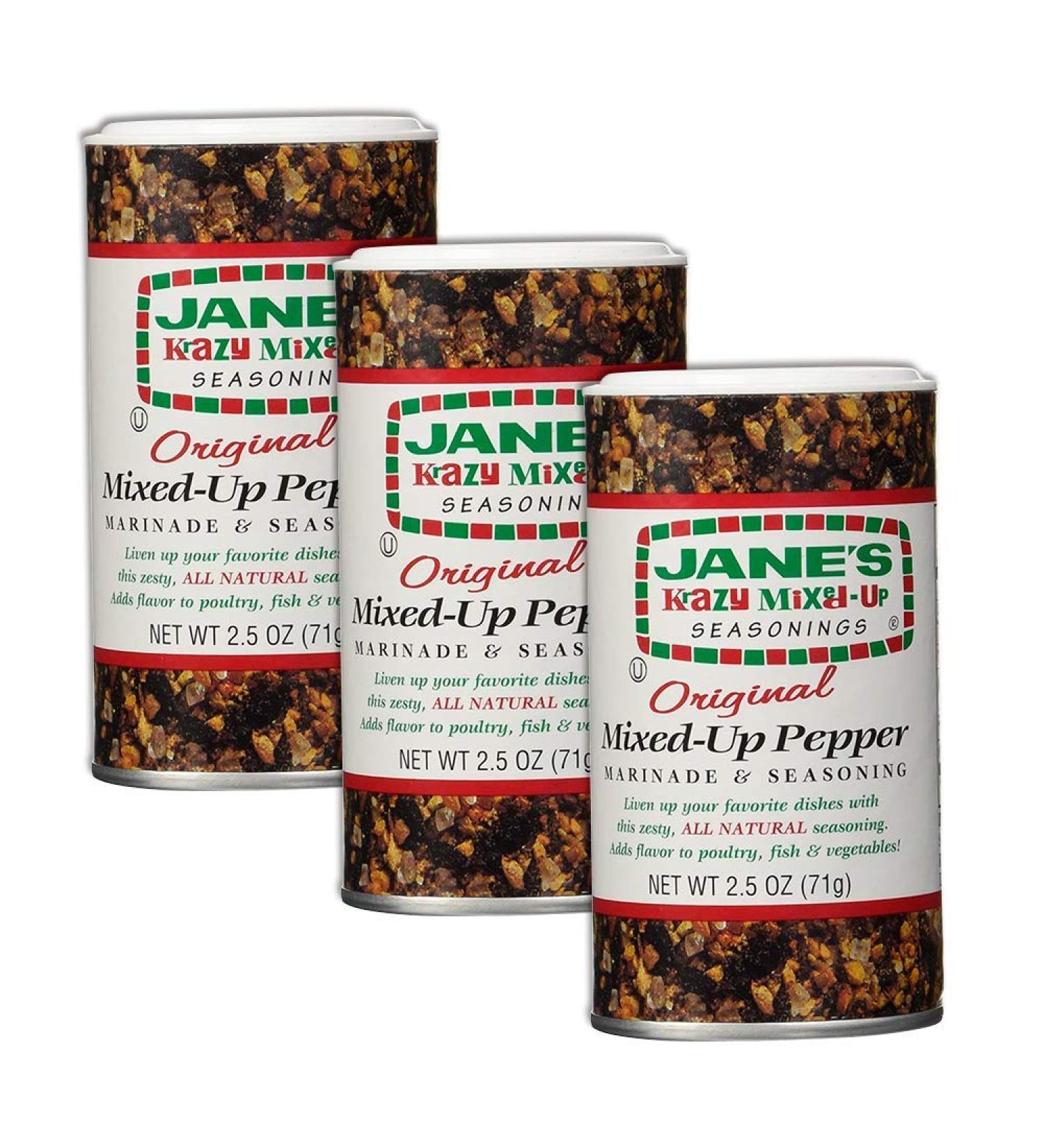 Janes Krazy Mixed Up Pepper Seasoning 2.5 oz - Pack of 3 | Spice Blend for Flavorful Dishes - Buy Online on GoSupps.com
