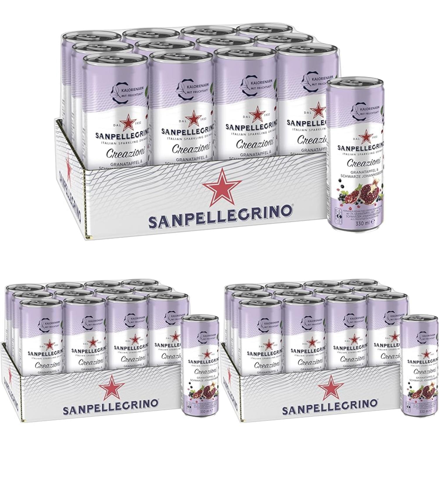 Buy San Pellegrino Creanicioni Pomegranate & Black Currant Limmonade - 33 Calories 12x330ml Disposable Doses - 36 Pack - International Shipping Available - Buy Online on GoSupps.com