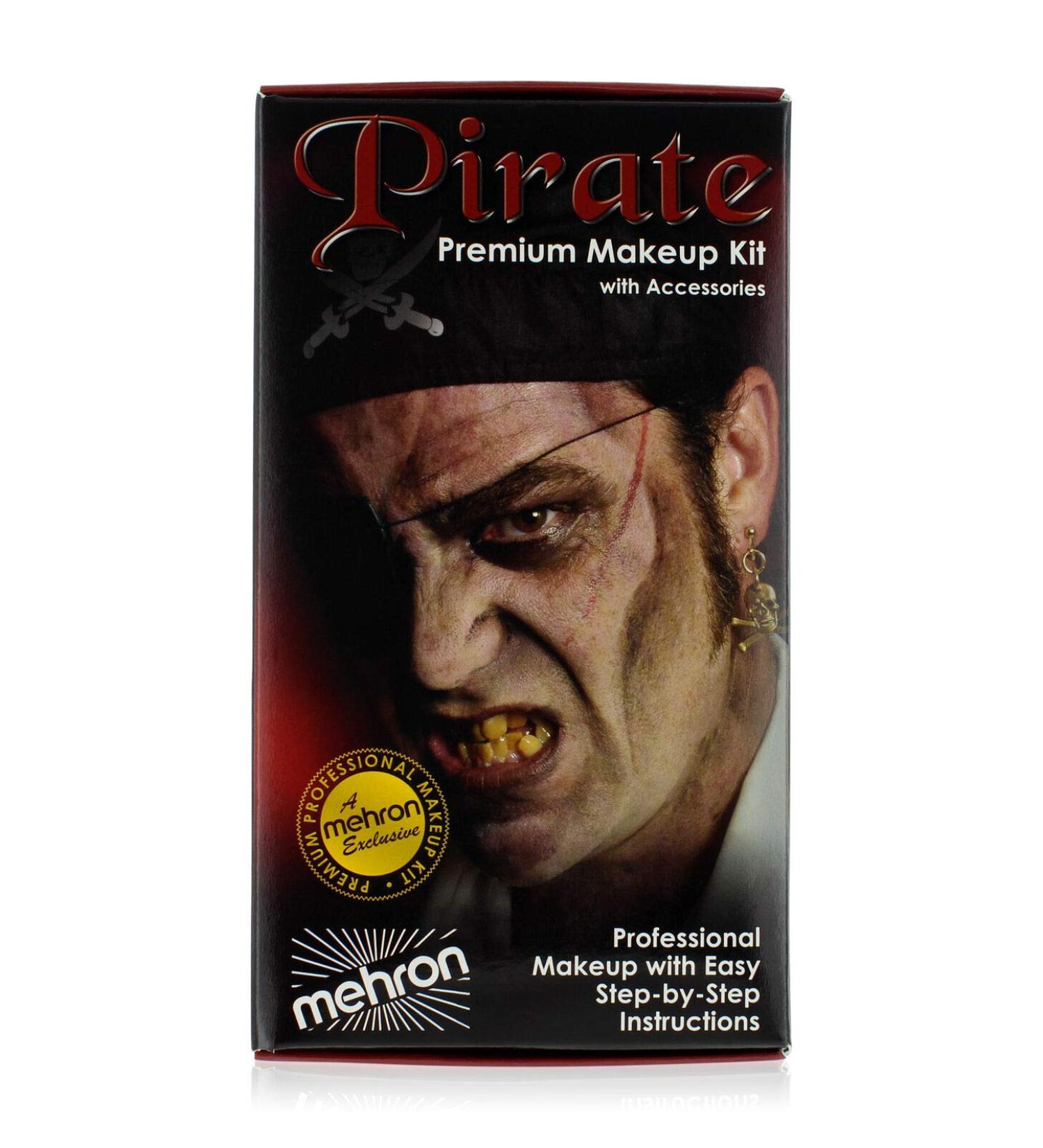 Shop Mehron Professional Makeup Kit - Pirate | High-Quality Face Paint for Cosplay & Halloween | Fast International Shipping - Buy Online on GoSupps.com