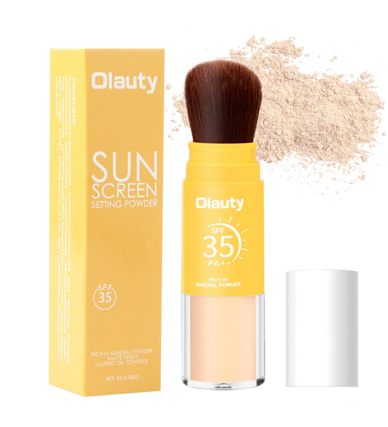 Mineral Sunscreen Setting Powder SPF 35 - Translucent Oil Control Matte Loose Powder for Face | Lightweight & Breathable (02# Medium) - Shop Internationally - Buy Online on GoSupps.com
