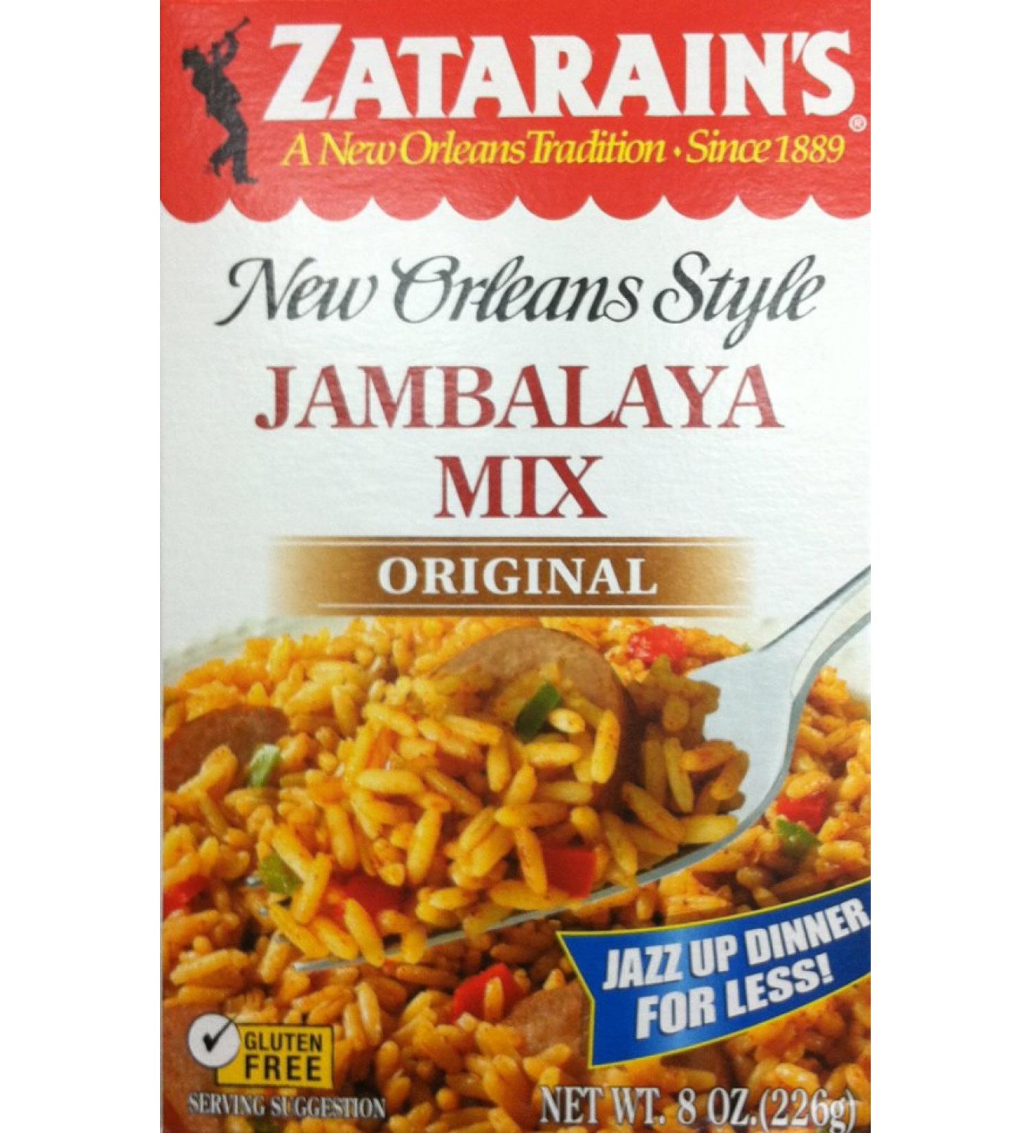 Zatarains Original Jambalaya Mix, 8 Ounces, Pack of 4