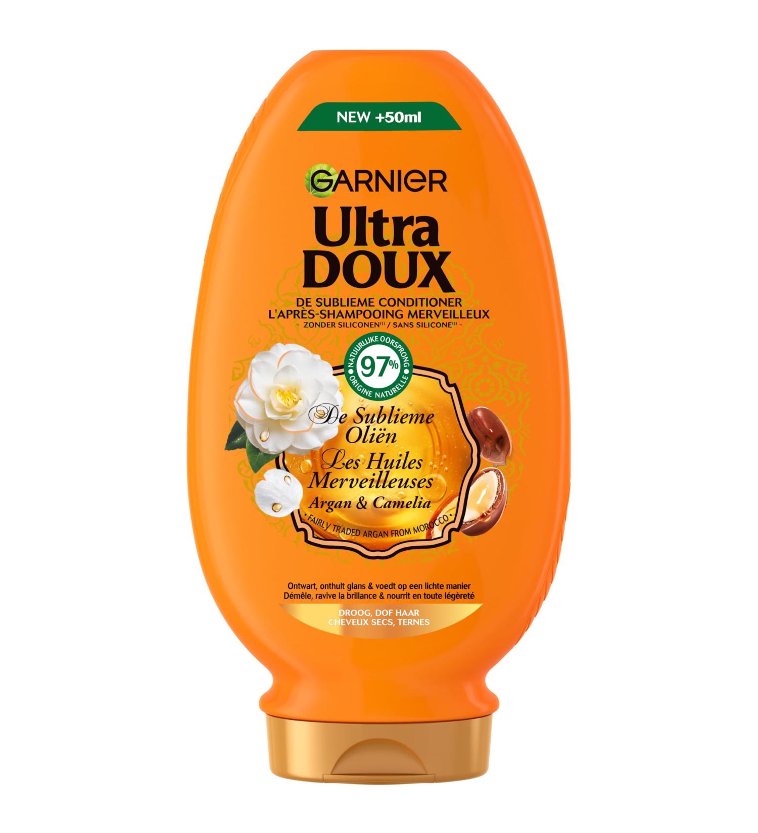 Garnier Garnier Ultra Soft - Sublime Glowing Conditioner - Argan & Camellia Oil - Dry and Dull Hair - 250 ml
