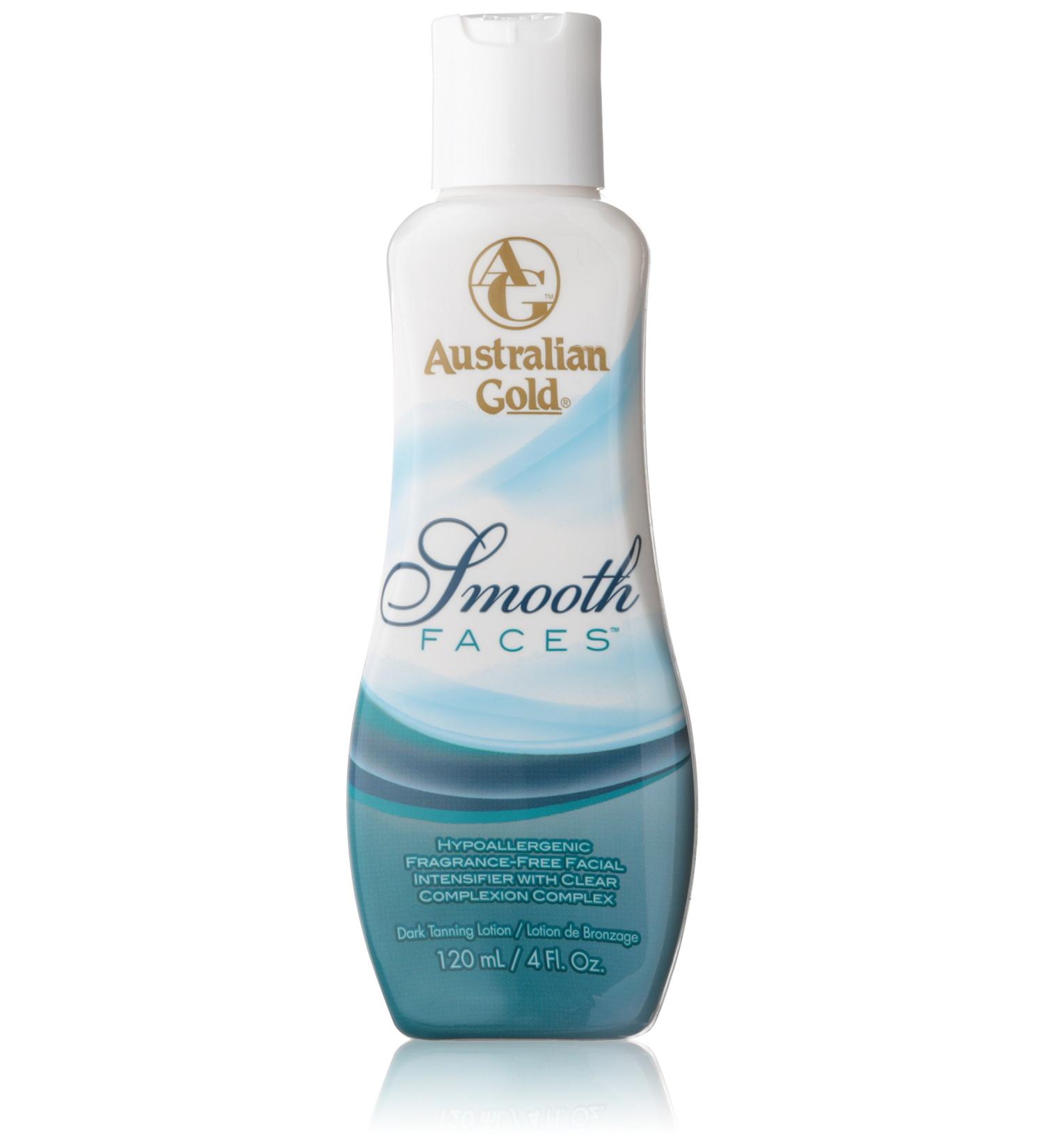 Australian Gold - Smooth Faces Dark Tanning Lotion 118 ml Black - Buy Online on GoSupps.com