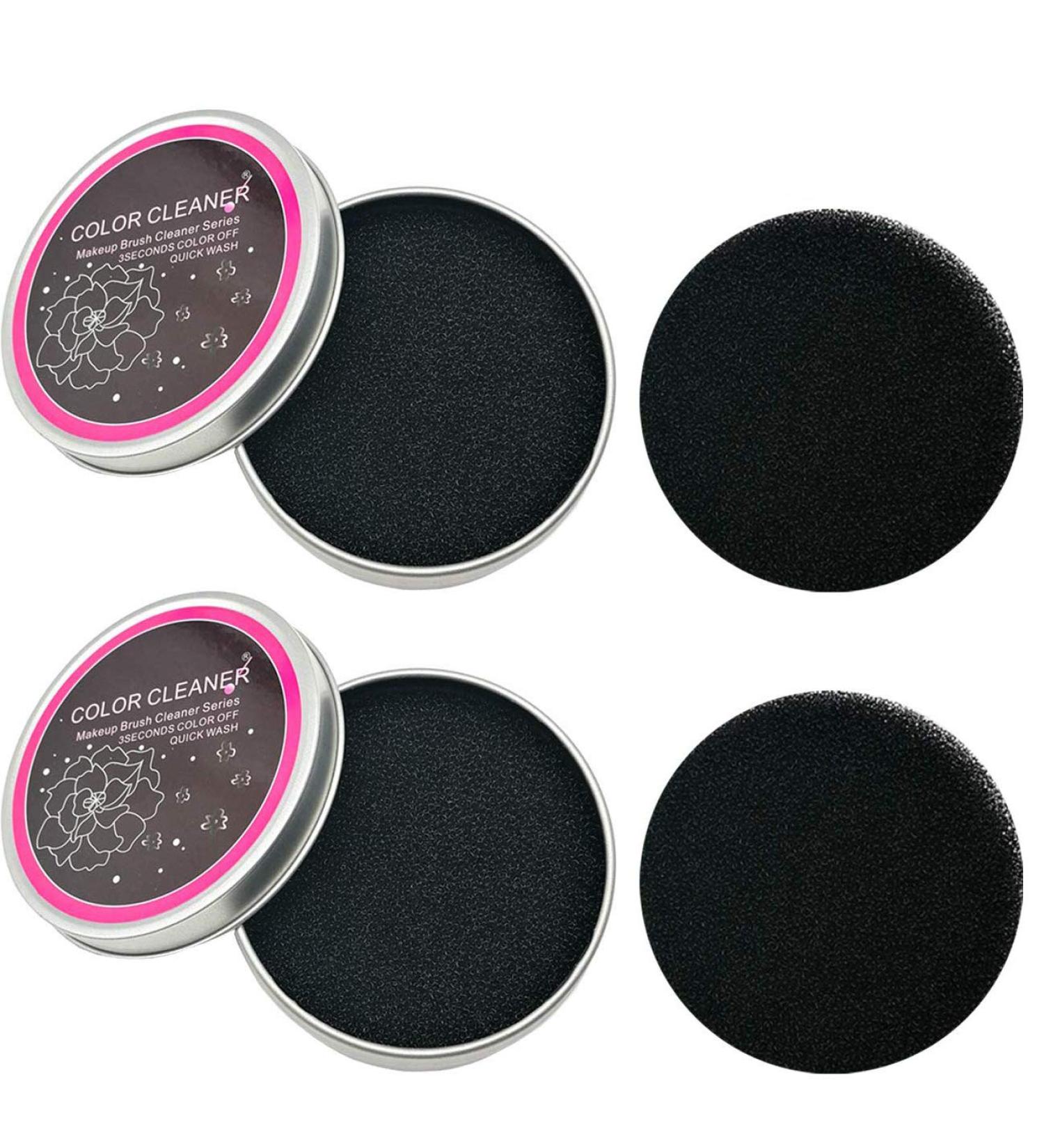TIHOOD 2PCS Makeup Brush Cleaner Sponge Kit - Effortlessly Switch Colors & Clean Brushes | Replacement Sponges Included - Buy Online on GoSupps.com