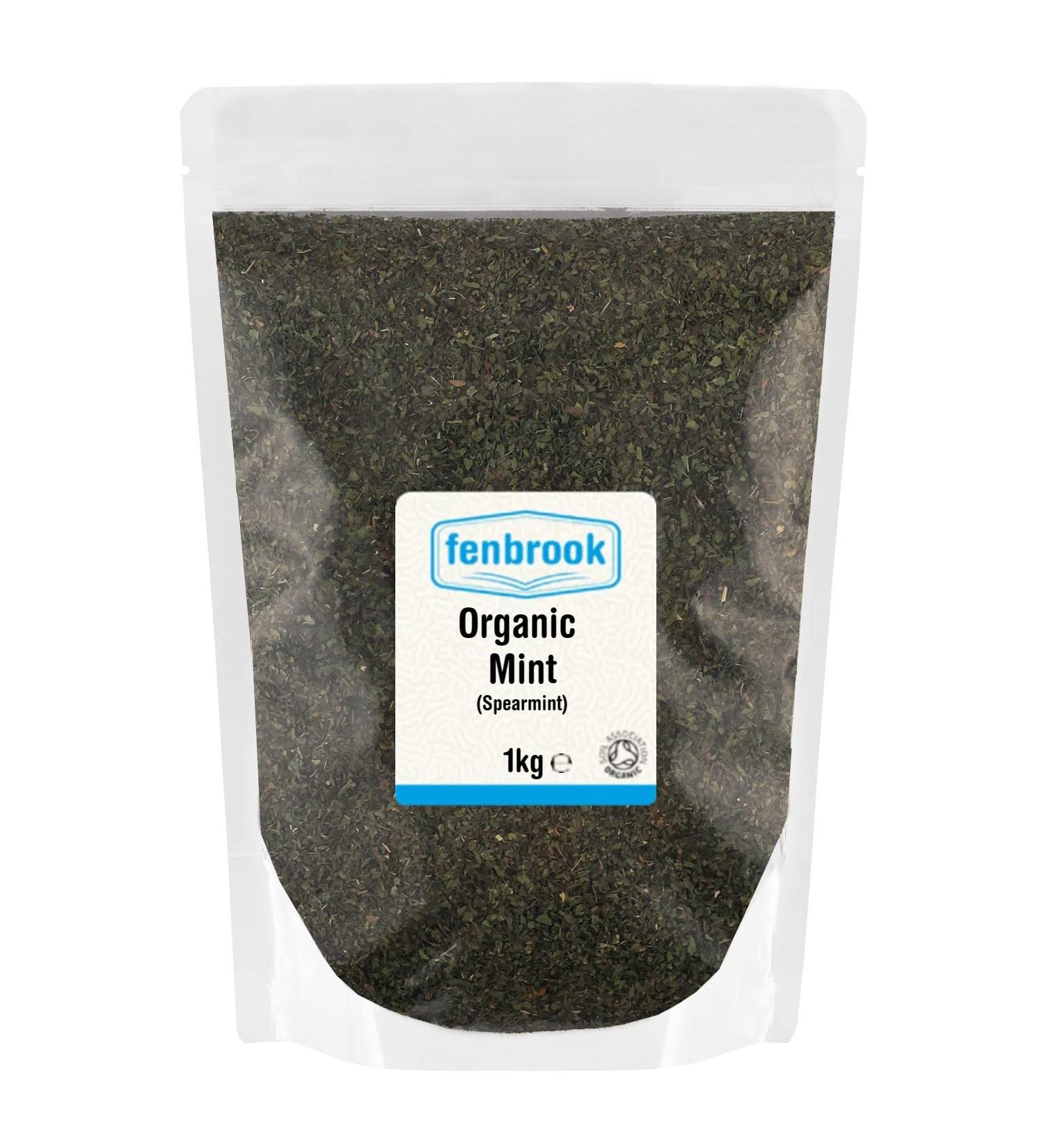 Certified Organic 1kg Organic Mint (Spearmint) by Fenbrook - Premium Quality - Buy Online on GoSupps.com