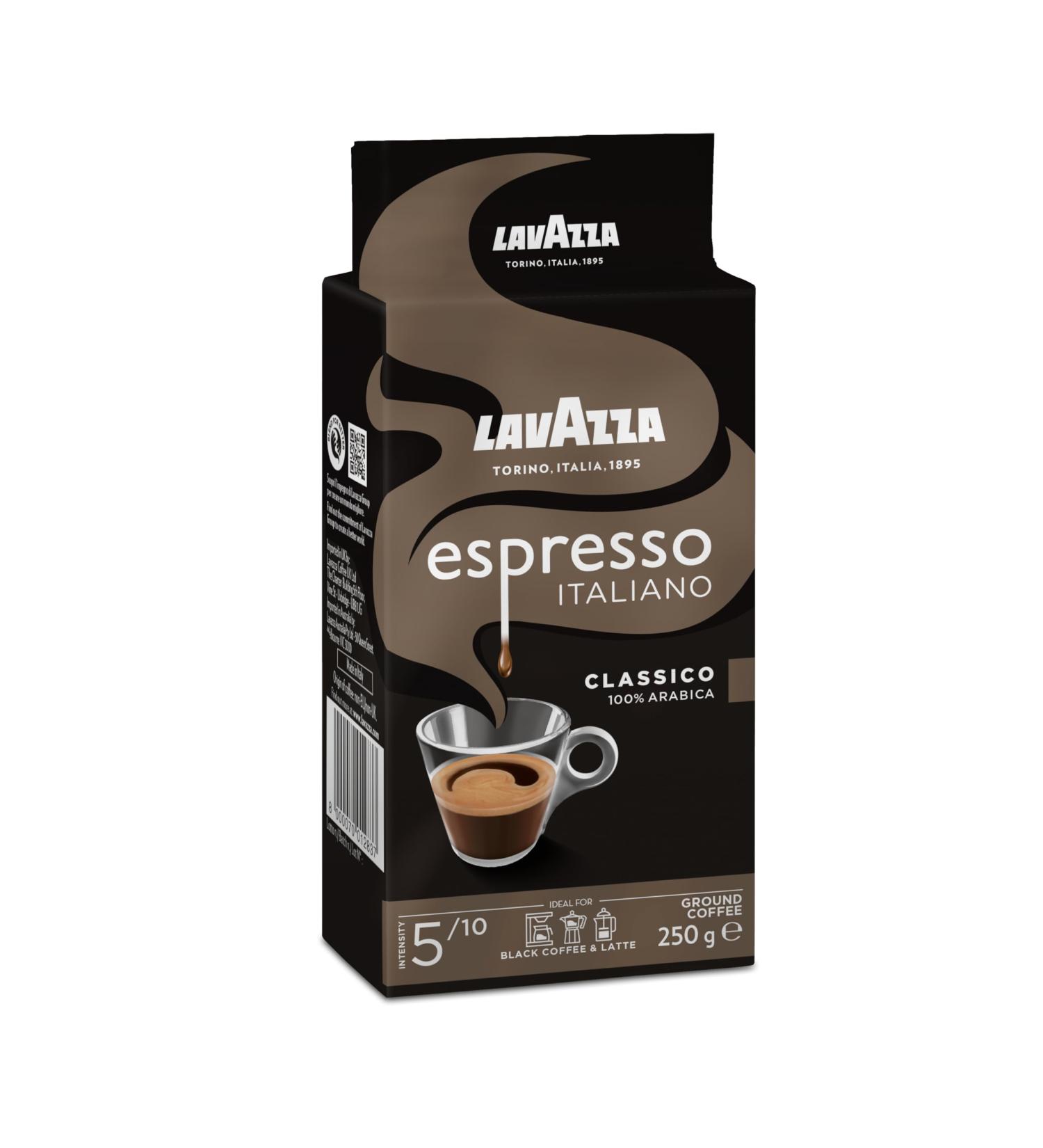 Lavazza Caffe Espresso 100% Arabica Lot de 250 g - Buy Online on GoSupps.com