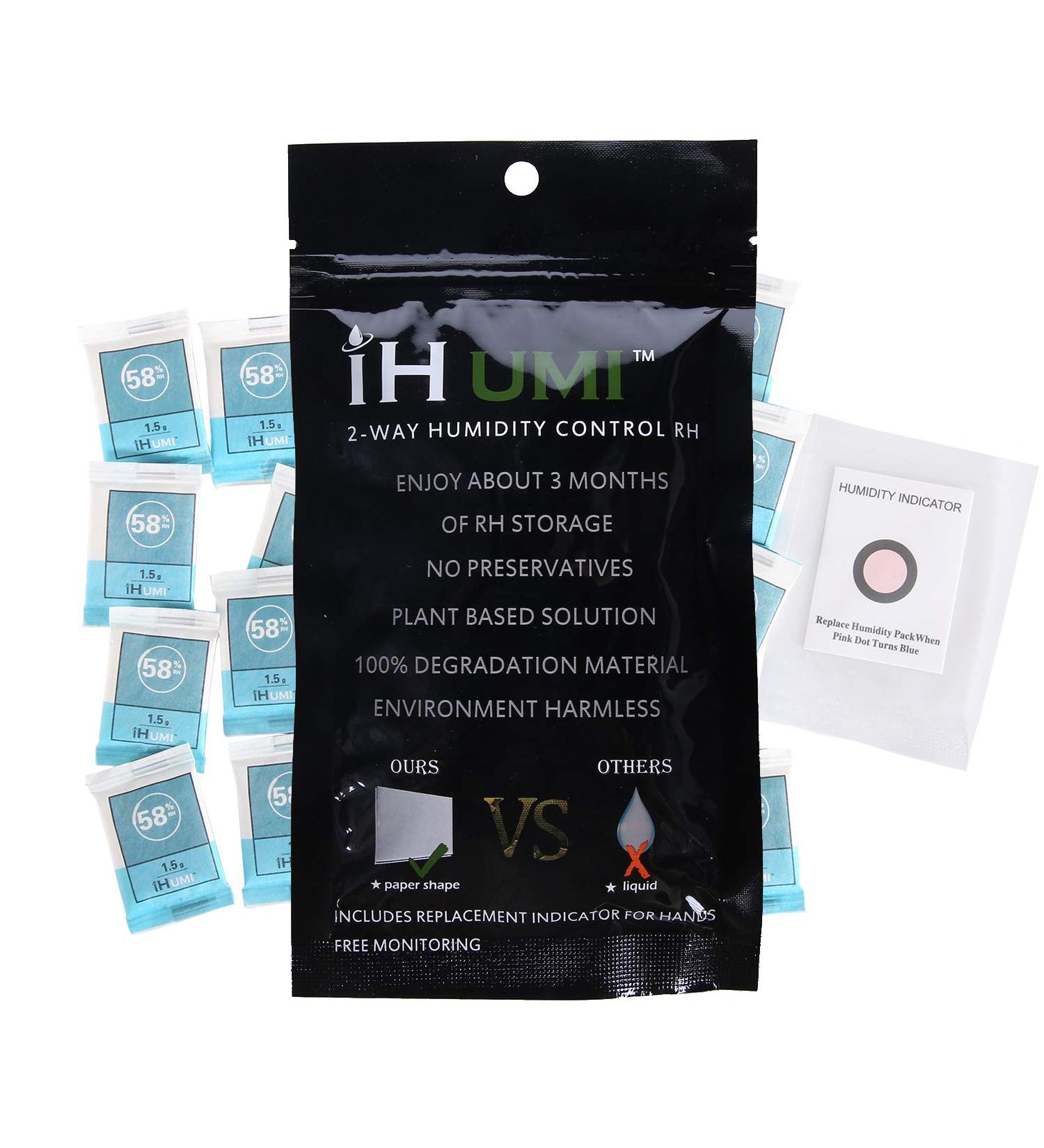 IHUMI 58% Humidity Control Pack for Herbal Flower - 20 Pack - Buy Online on GoSupps.com