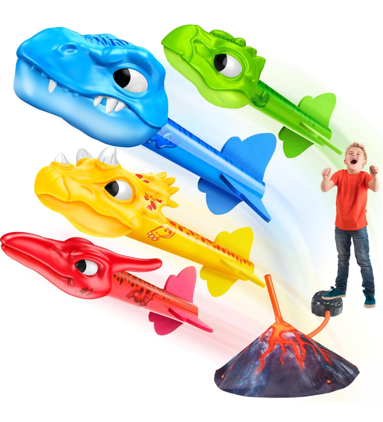 ANNINE RAKETES TOSSES: Outdoor Toys for Kids 3-12 | Garden Dinosaur Games 4PC Set for Easter Fun - Buy Online on GoSupps.com