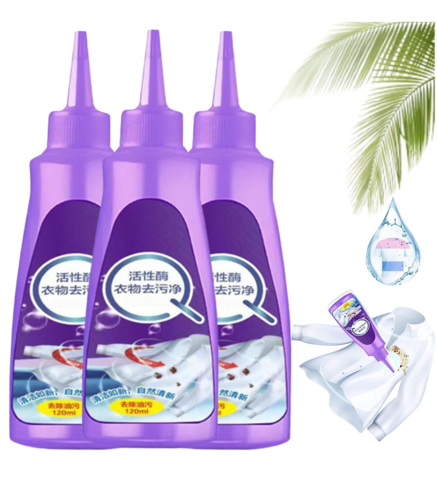 Active Enzyme Laundry Stain Remover - The New Lazy Laundry Artifact for White Shirt Protection (3PCS) - Buy Online on GoSupps.com