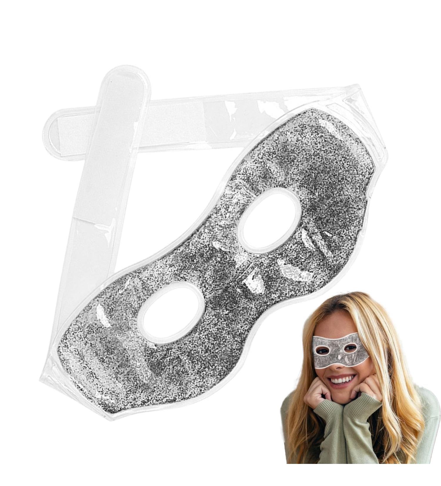  Jlobnyiun Cooling eye patch cooling eye patch - Hot/cold compress eye cover - Ice Pack cold eye protectors reusable gel spa bead eye covers for puffiness/dark circles/under-eye bags - Buy Online on GoSupps.com