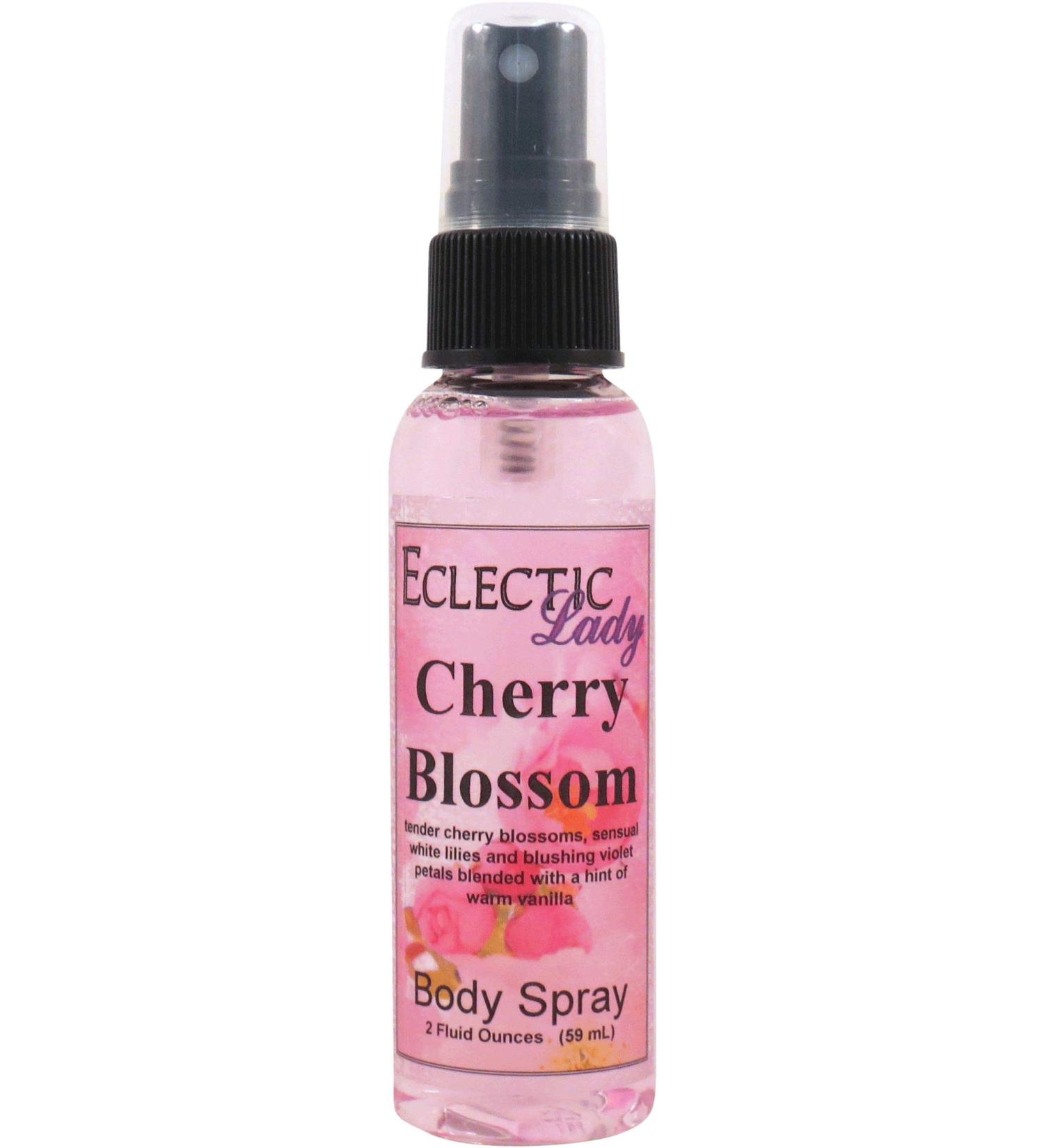 Cherry Blossom Linen Spray (Double Strength) 2 ounces - Eclectic Lady Sheet and Linen Spray - No Artificial Colors Parabens or Preservatives - Long-Lasting Scent for Bed Fabric & Pillow 2 Fluid Ounces (Double Strength) - Buy Online on GoSupps.com
