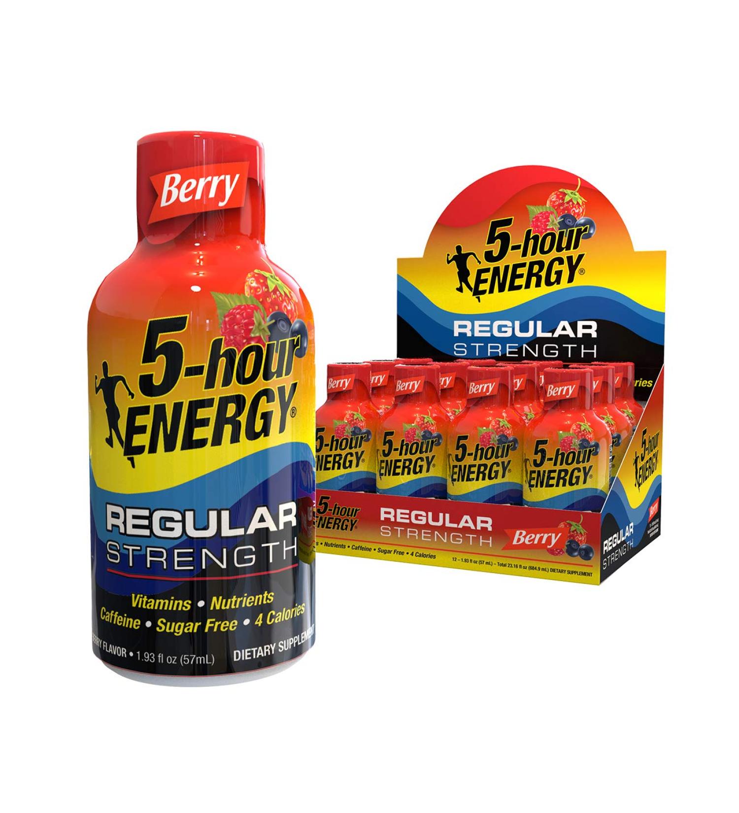 Living Essentials 5 Hour Energy Berry Supplements - 12 Count - Buy Online on GoSupps.com