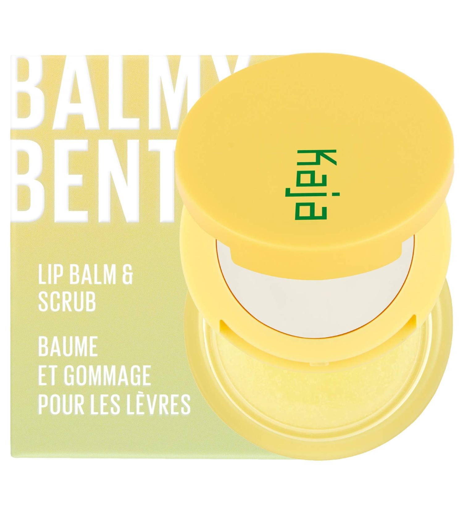 KAJA Lip Balm - Balmy Bento | Scrub with Coconut Oil Clear Finish Treatment Moisturize Exfoliate Smoothes Butter Lips Care Compact Travel Size Pi a Colada Korean Beauty 0.4 Oz - Buy Online on GoSupps.com