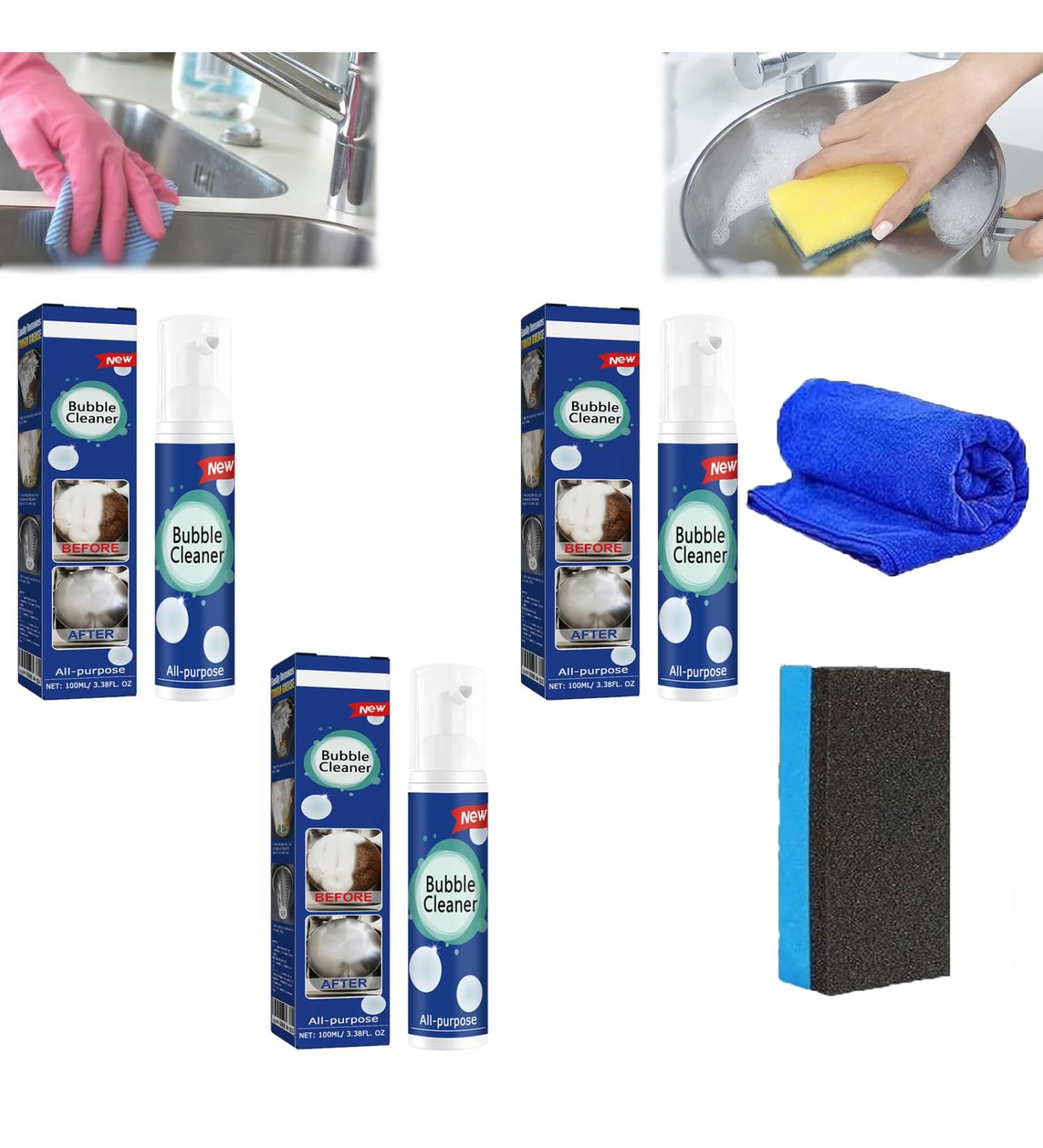 Acssart Foam Cleaner Acssart Cleaner acssart foam cleaner bathroom Kitchen Heavy Oil Stain Foaming Cleaner Bubble Cleaner Foam Spray Bathroom All Purpose Rinse Free Cleaner Spray (3 100ML) - Buy Online on GoSupps.com
