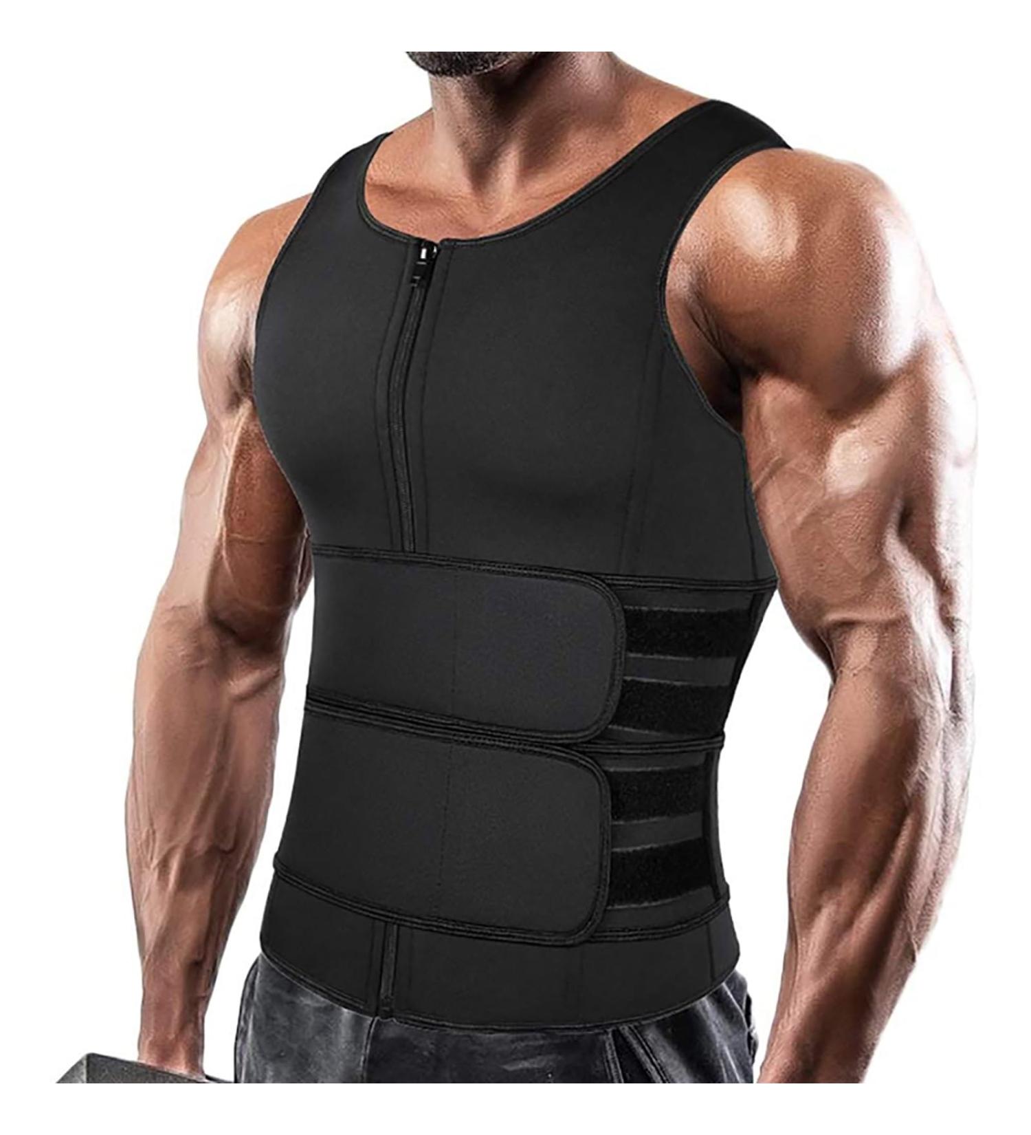 Men's Back Waist Posture Corrector - Comfortable Back Support Brace Under Clothes | XXL Black - Improve Posture & Enhance Comfort - Buy Online on GoSupps.com