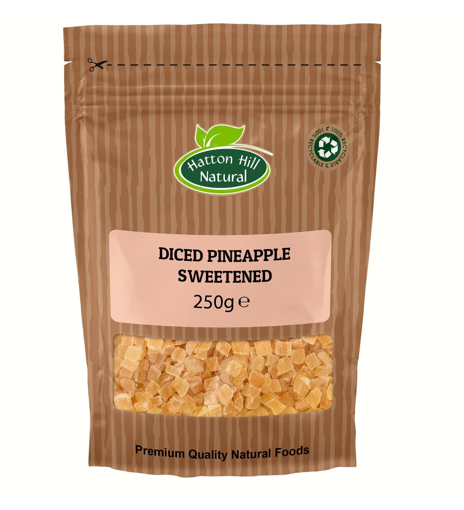 Diced Pineapple Sweetened 250g by Hatton Hill - Free UK Delivery