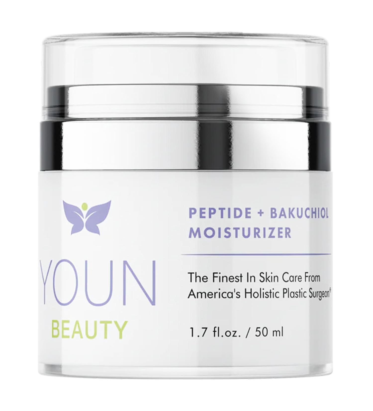 YOUN Beauty Peptide + Bakuchiol Moisturizer | Paraben-Free Retinol Alternative | Supports Collagen Hydration & Elasticity | 50ml - Holistic Dr. Anthony Youn - Buy Online on GoSupps.com