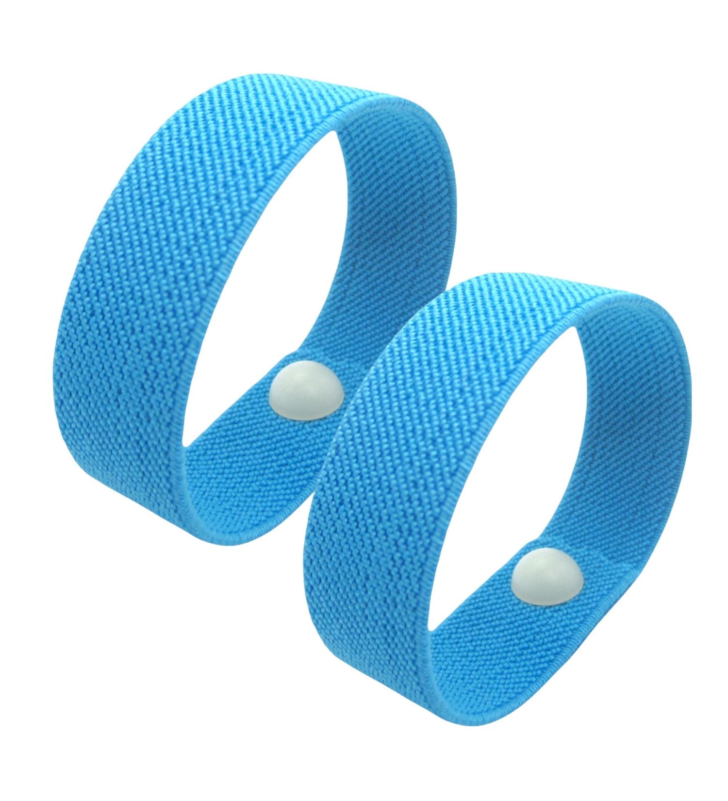Sky Blue XL Acupressure Bracelet for Travel Sickness | Waterproof Anti-Nausea & Dizziness Relief - 22.9 cm (9 in) - Buy Online on GoSupps.com