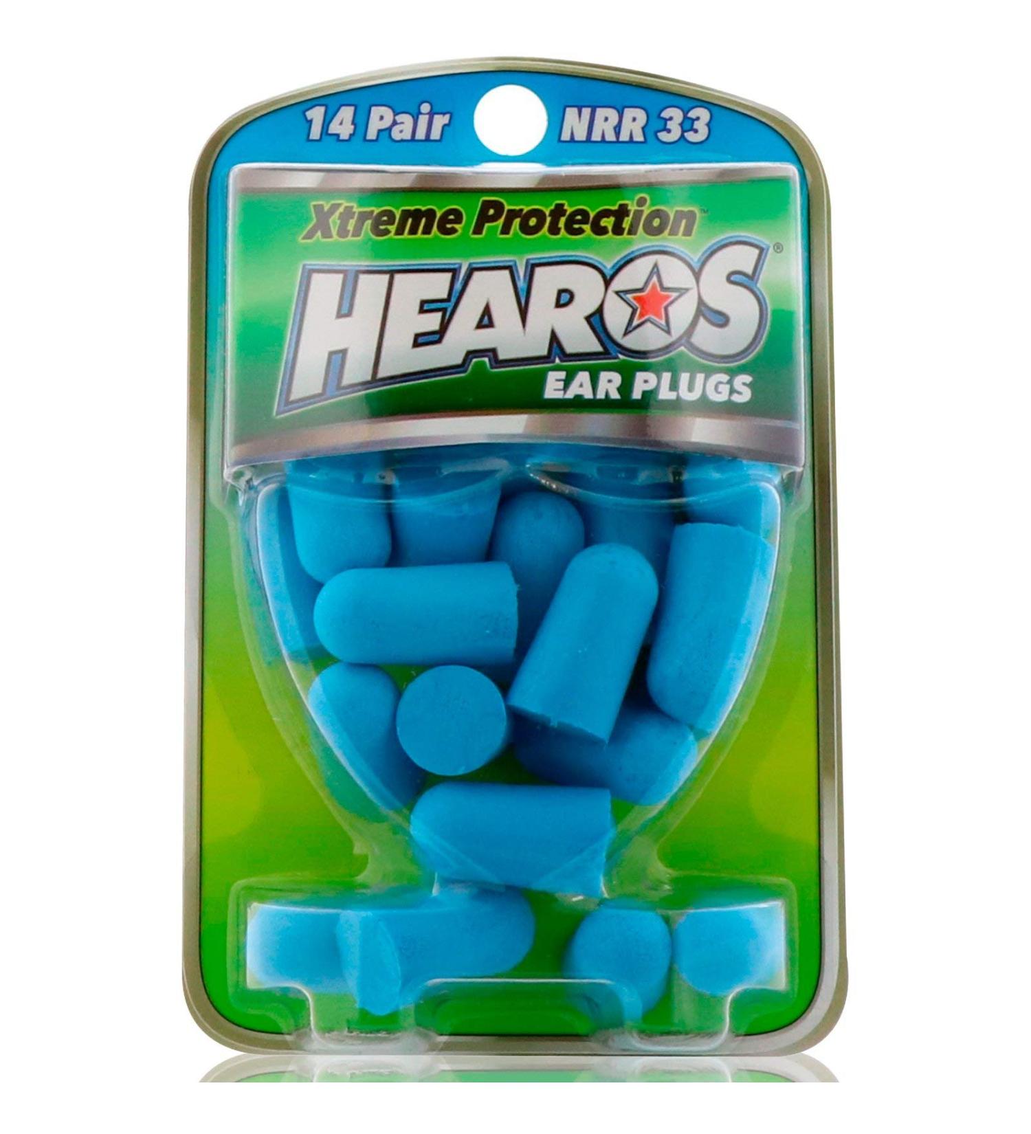 HEAROS Xtreme Ear plugs - Best In Class Noise Cancelling Disposable Foam Earplugs With NRR 33 Hearing Protection, 14 pairs 14 Pair (Pack of 1)