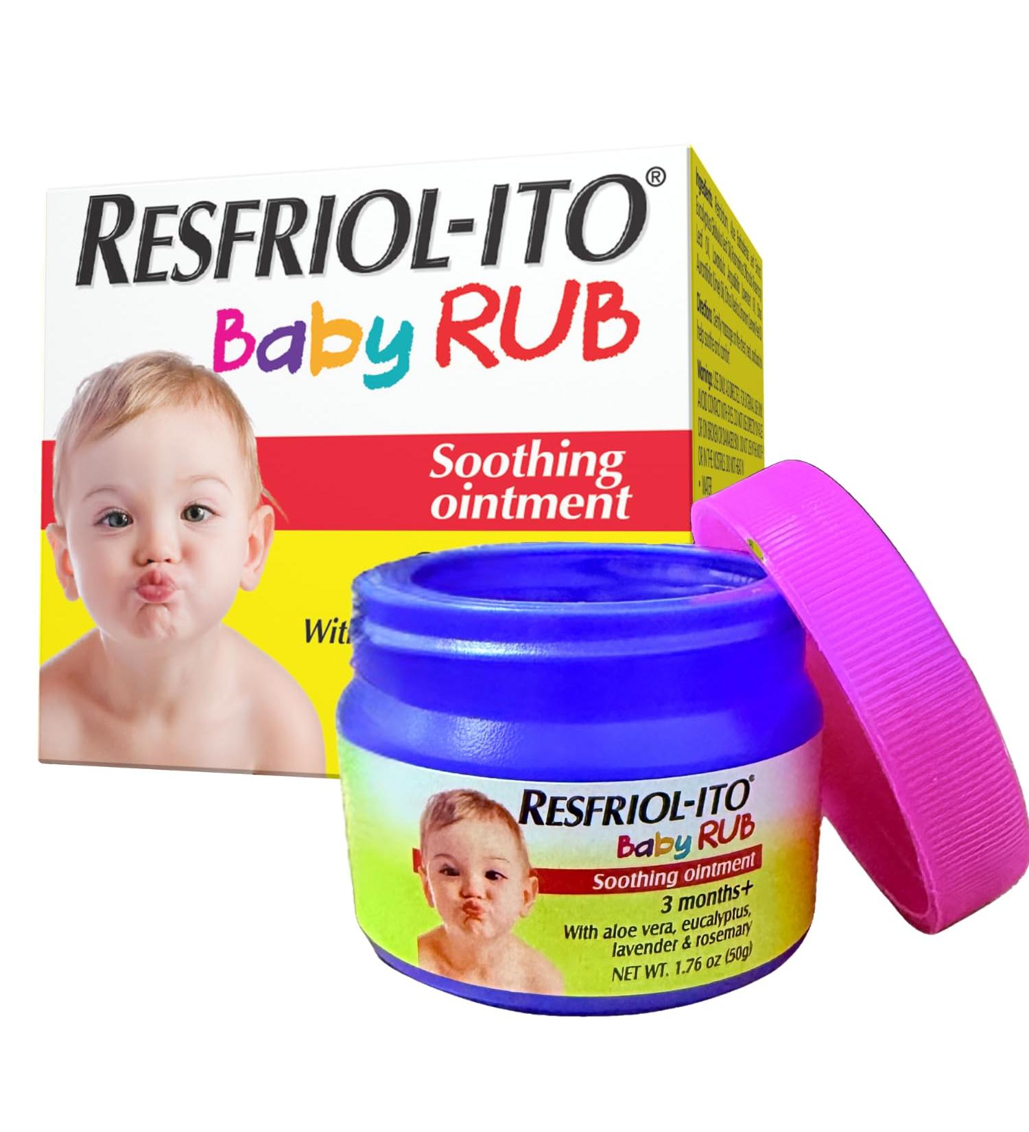 Resfriol-ito Baby Rub - Gentle Soothing Chest Ointment Balm for Babies 3 months or older 1.76 Oz - Buy Online on GoSupps.com