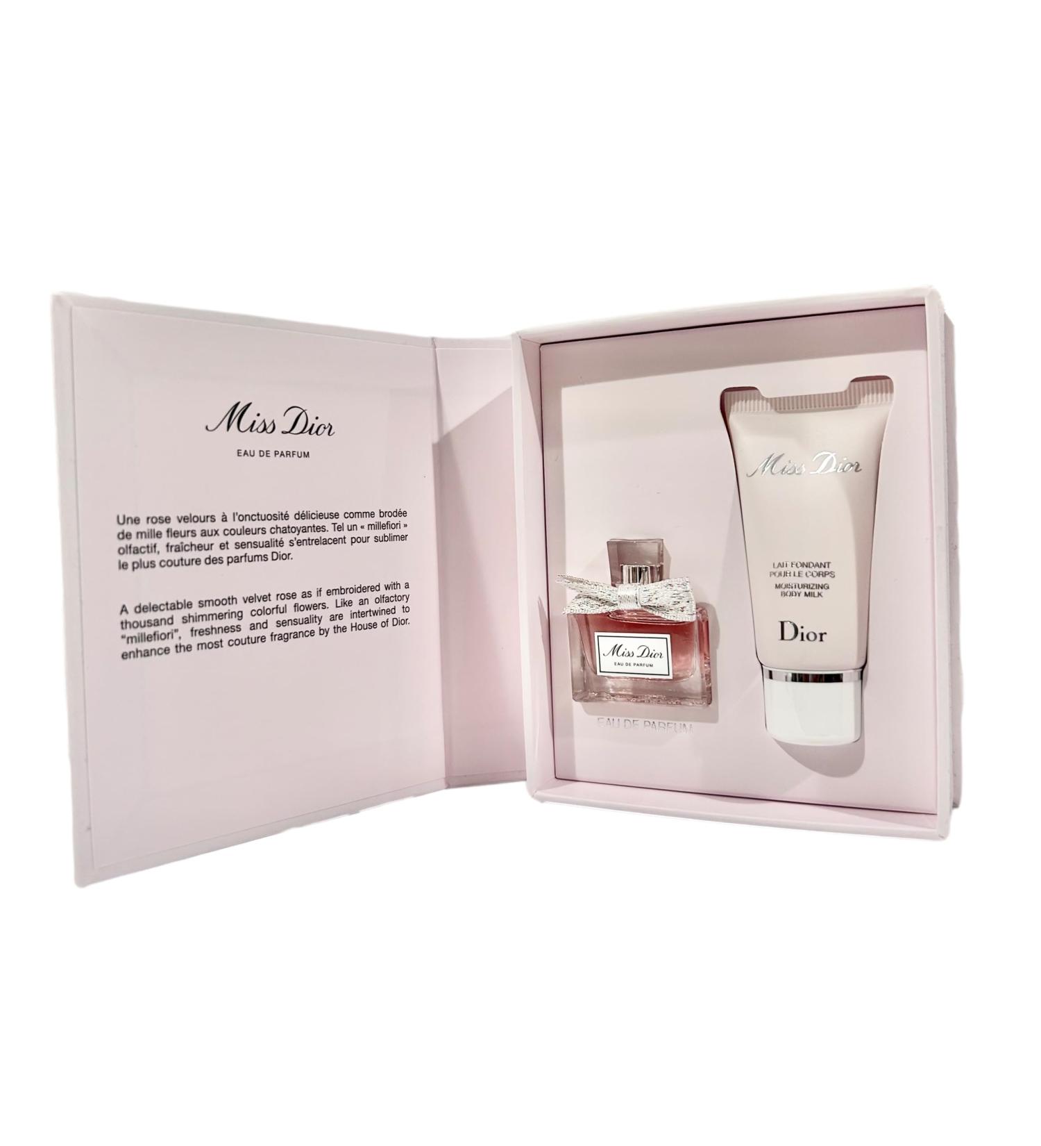 Dior MISS Perfume & Lotion Women Travel MINI Gift SET (Perfume 5 ML/Lotion 0.67 Fl Oz) - Buy Online on GoSupps.com