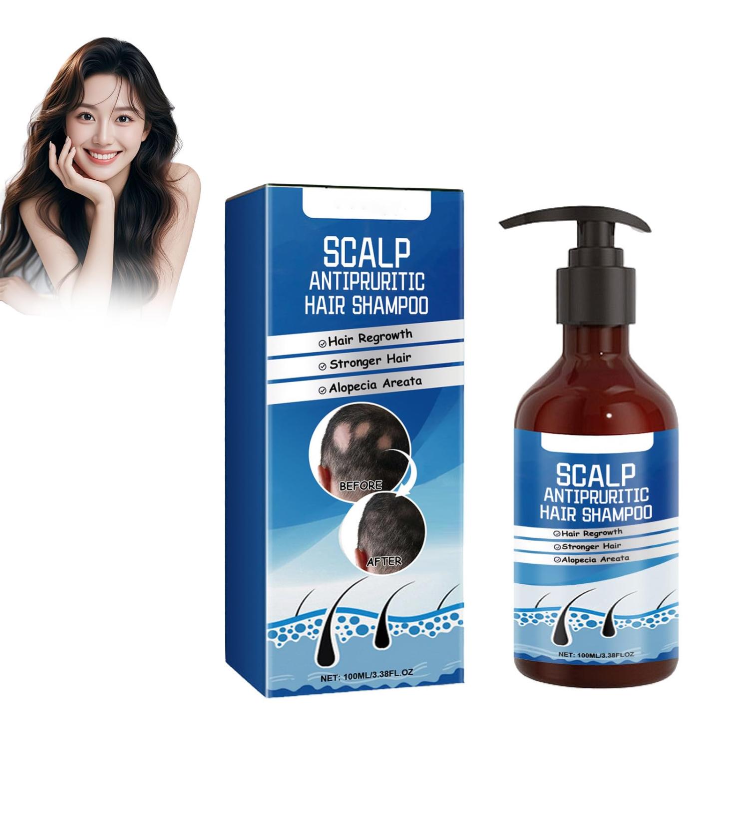 Crsetmyth Shampoo against hair loss 100 ml hair growth product hair shampoo natural hair growth shampoo against hair loss restorative care shampoo hair loss hair care for multiple hairs on the - Buy Online on GoSupps.com