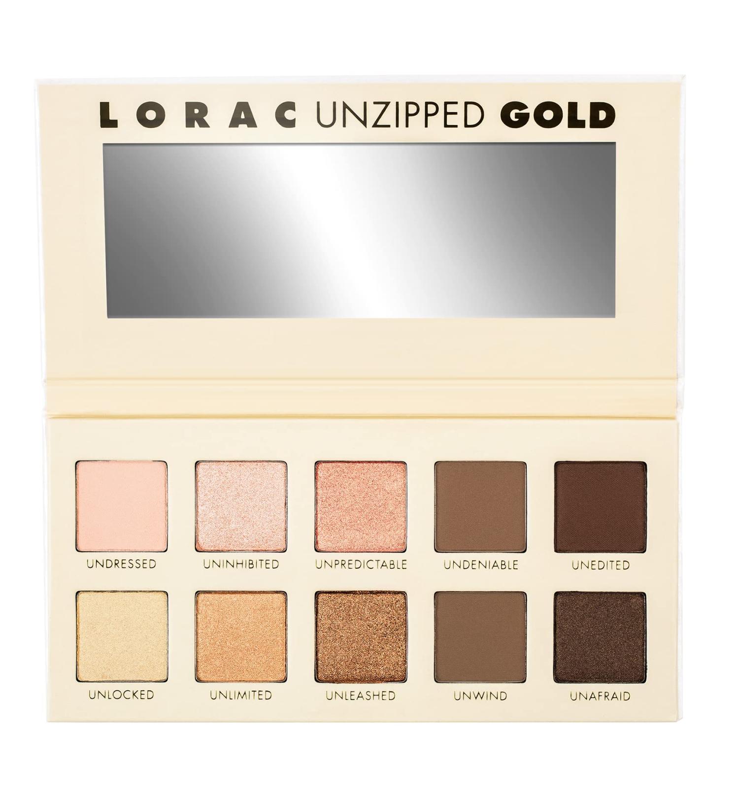 Lorac Unzipped Gold Eye Shadow Palette & Mini Primer | Shop Now - Buy Online on GoSupps.com