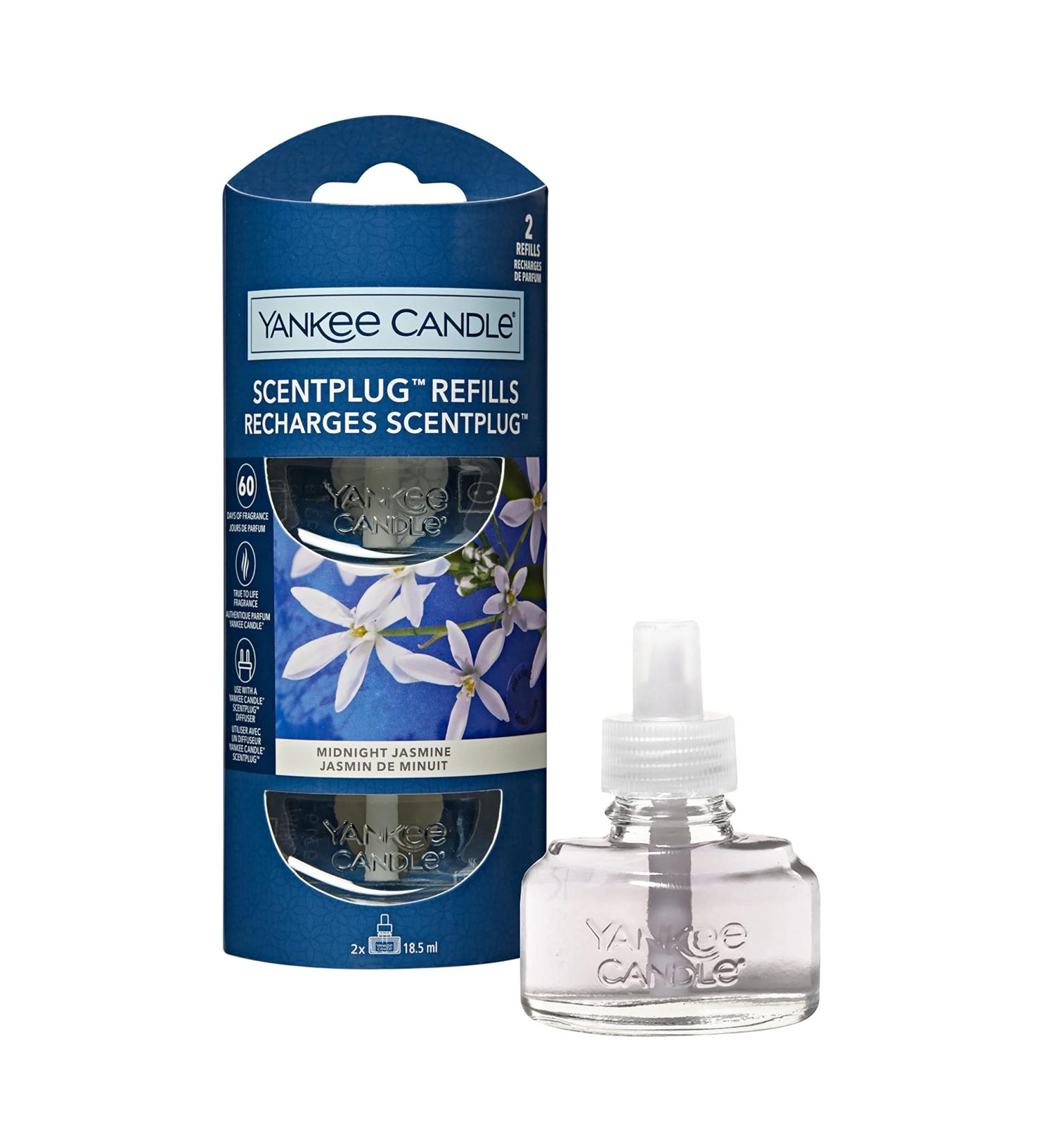 Yankee Candle Scentplug Refill Package - Midnight Jasmine Fragrance Oil (2 pcs) | Up to 60 Days of Long-lasting Scent - Buy Online on GoSupps.com