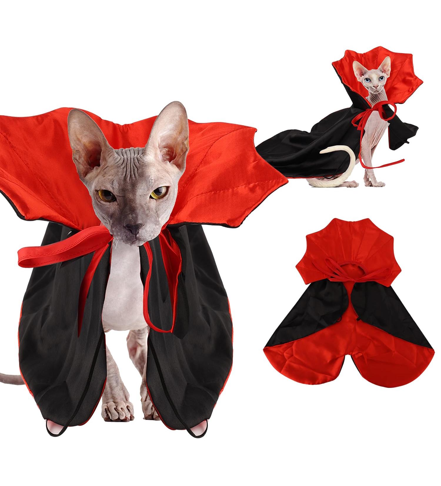 Halloween Pet Costume Dog Costume Cat Costume Dog Cape Costume Halloween Pet Cloak Interesting Dog Witch Costume for Small Medium Cats Dogs for Halloween Party - Buy Online on GoSupps.com