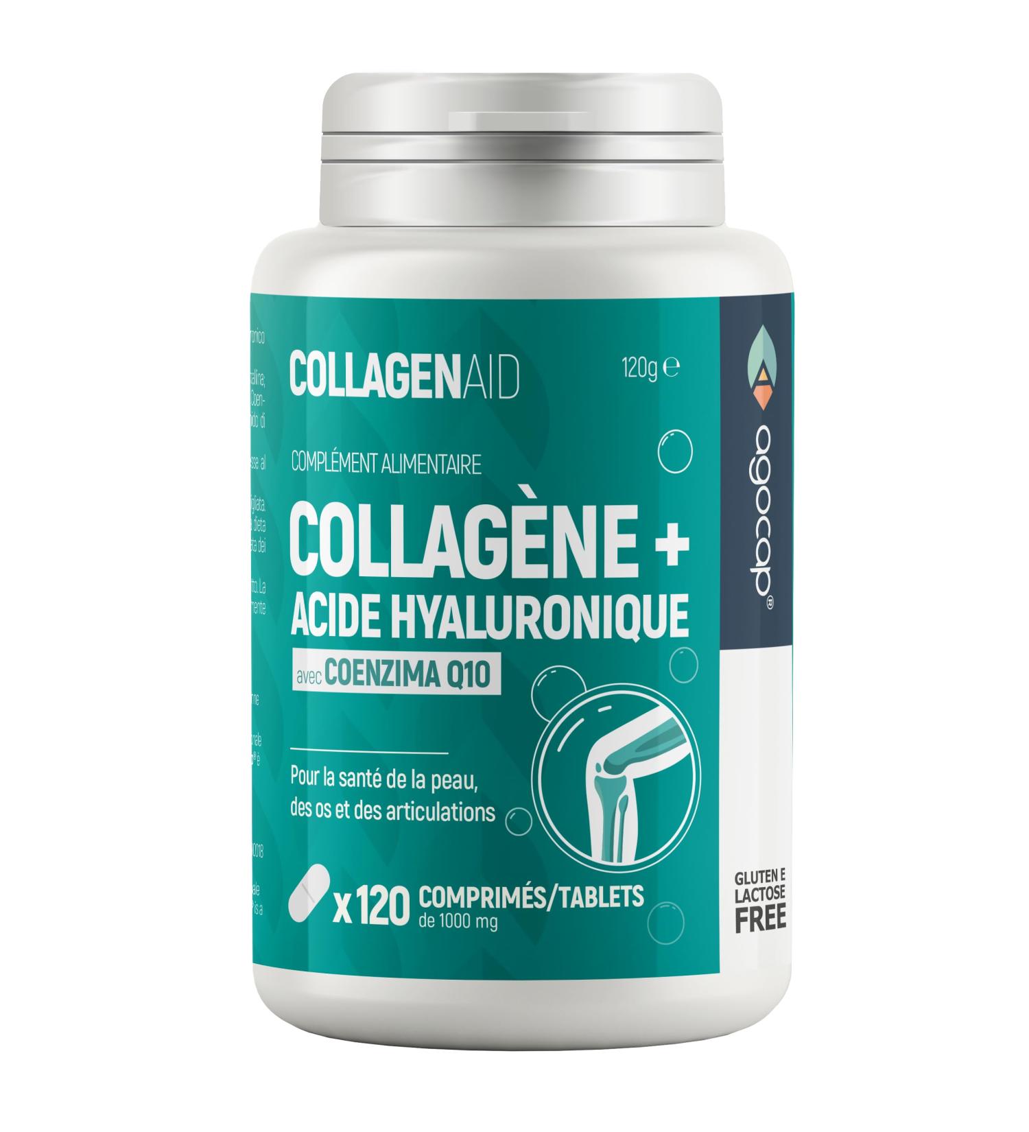 Collagen and Hyaluronic Acid - Collagen 120 tablets Strong Joints and Hydrated Skin. Collagen Hyaluronic Acid Coenzyme q10. 2 Month Cure Collagen for Joint and Nails - Buy Online on GoSupps.com