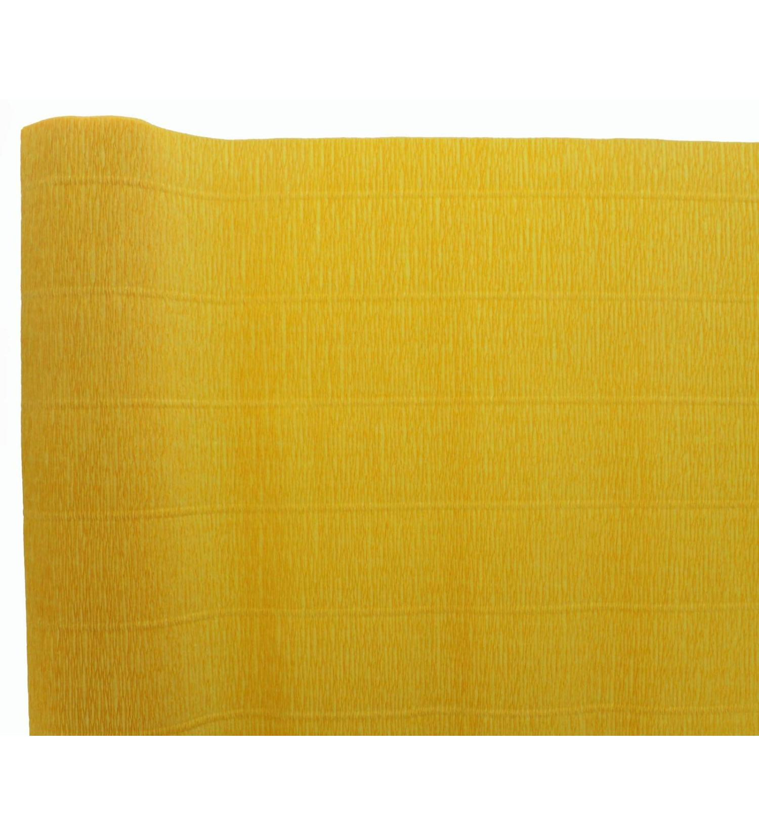 Premium Italian Crepe Paper Roll Heavy-Weight 180 Gram - 576 Goldenrod