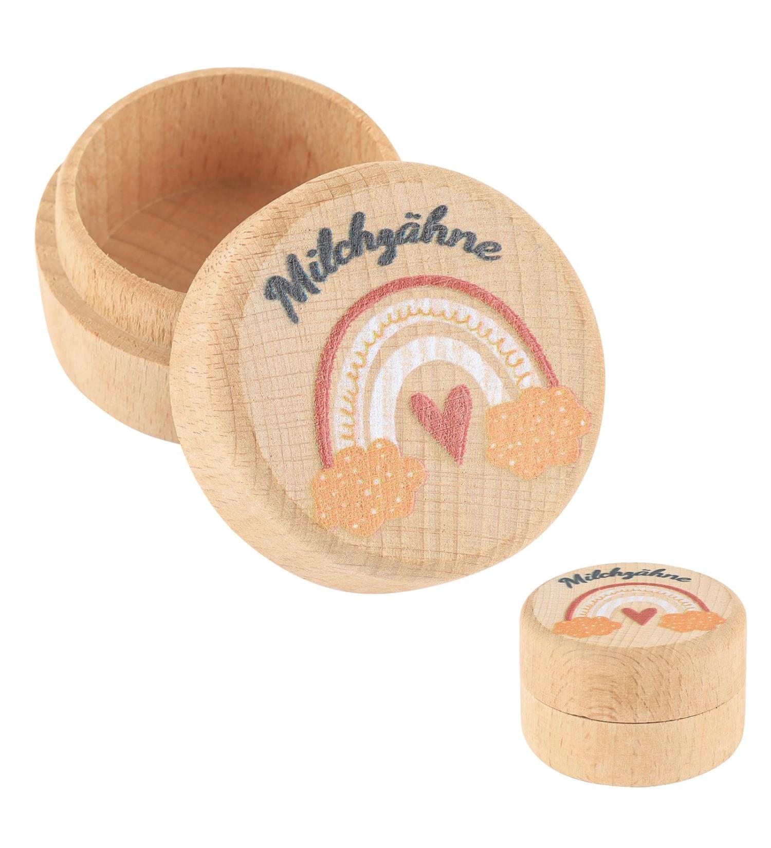 Personalized Wooden Milk Tooth Box for Girls | Unique Baptism & Birthday Gift Ideas | Keepsake for Baby Teeth - Buy Online on GoSupps.com