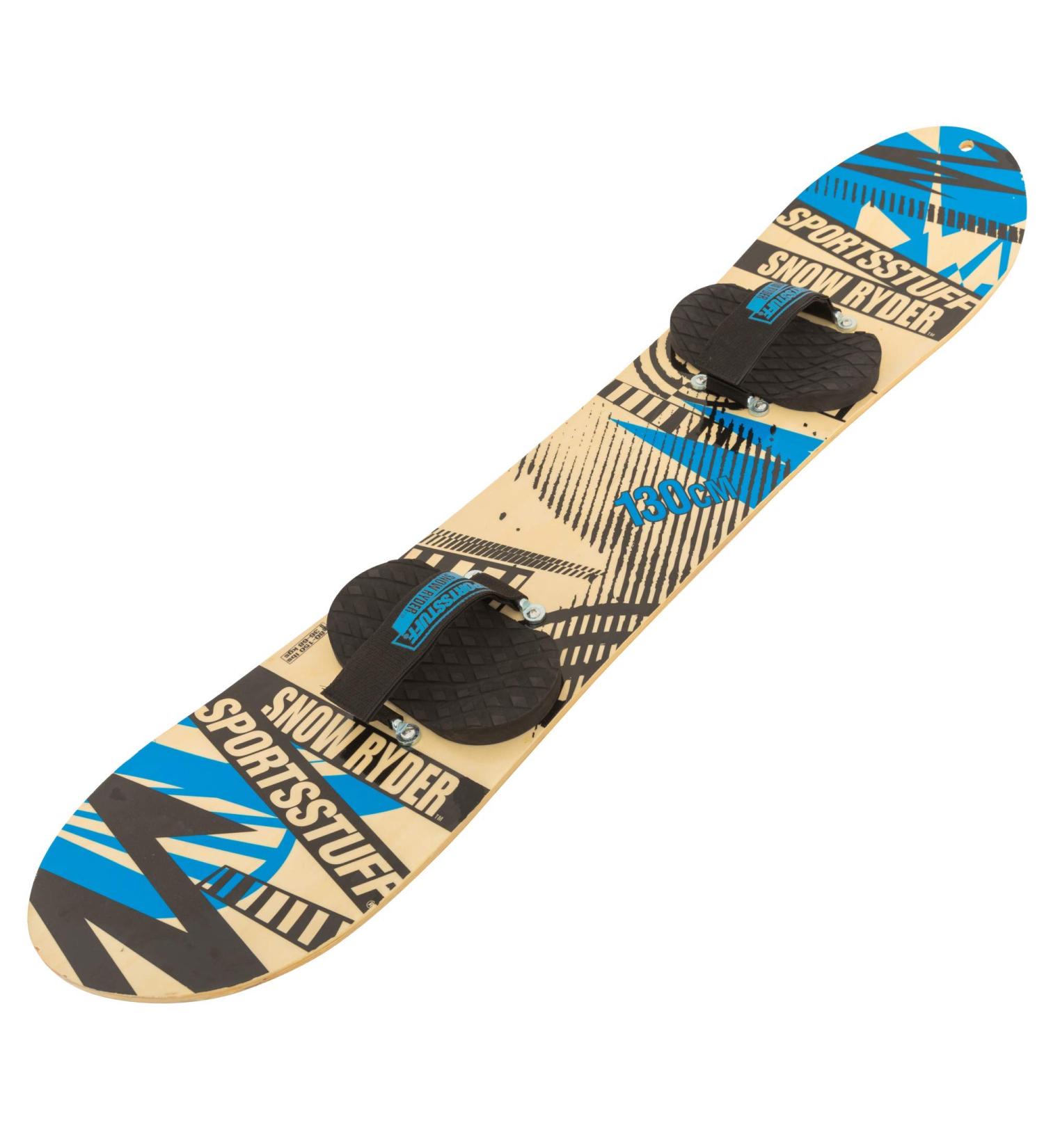SportsStuff Snow Ryder Hardwood Snowboard 130cm - Blue | Ideal for Beginners & Backyard Fun - Buy Online on GoSupps.com