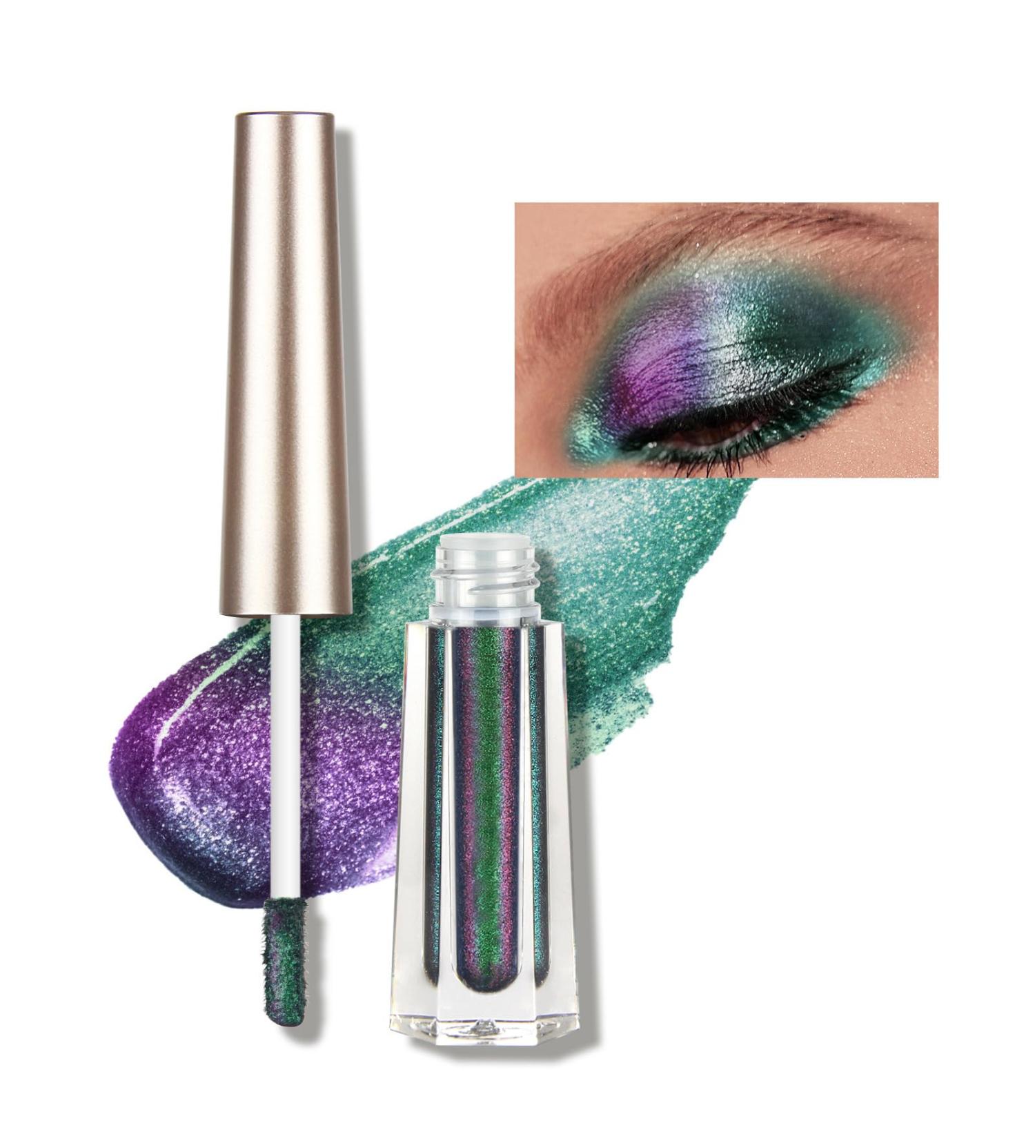 Multichrome Chameleon Liquid Eyeshadow | Chameleon Multichrome Makeup | Long Lasting High Pigment MultiChrome Eyeshadow Glitter for Girls Pochy 103 - Buy Online on GoSupps.com