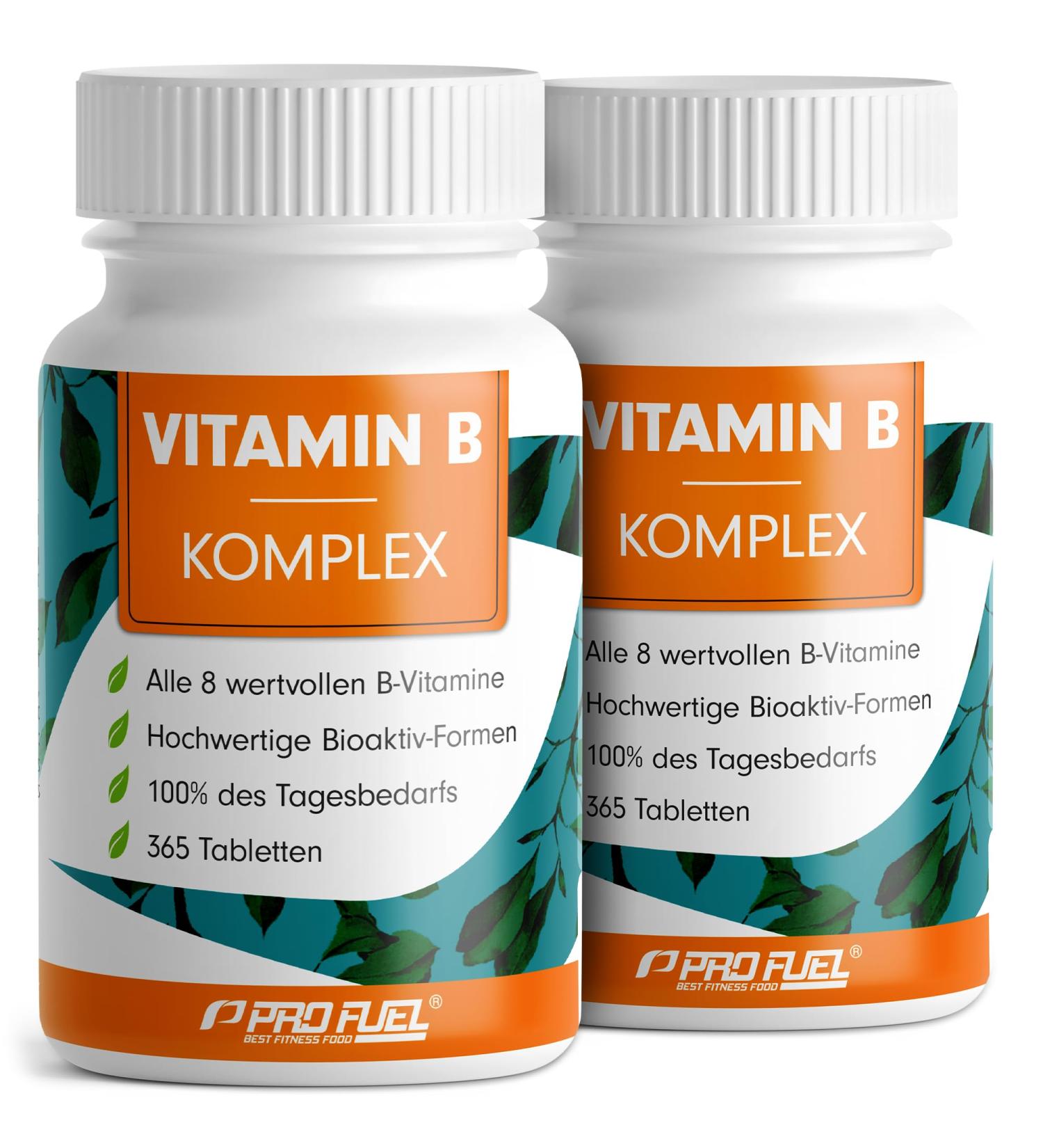 Premium Vegan Vitamin B Complex - All 8 B Vitamins with Quatrefolic | 2x365 Tablets - Boost Your Energy & Health International Shipping - Buy Online on GoSupps.com