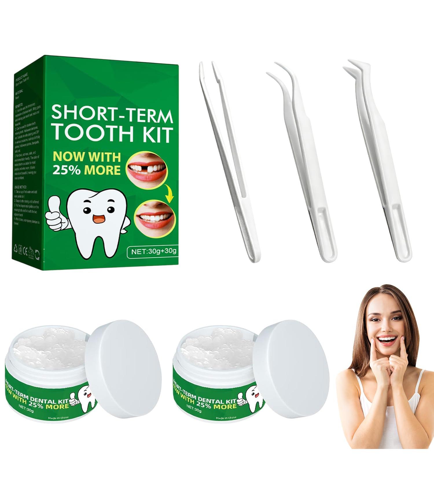 Ciment Dentaire Provisoire 60g Pansement Kit de R paration Dentaire Temporaire Perles de R paration de Proth Ses Dentaires pour les Probl mes de Crevasse de Fracture et de Perte de Dents - Buy Online on GoSupps.com