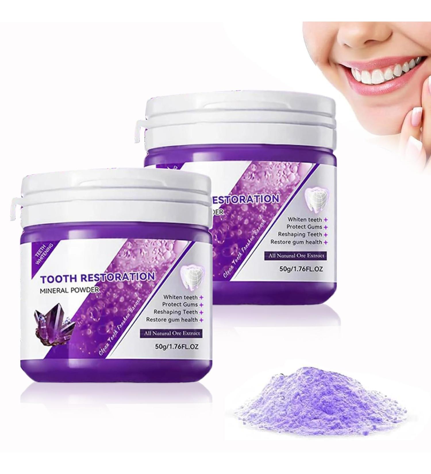 Teeth Whitening Powder 2.0 Mineral Teeth Whitening Powder Purple Teeth Whitening Powder Mineral Teeth Whitening Powder Teeth Whitening Powder (2) - Buy Online on GoSupps.com