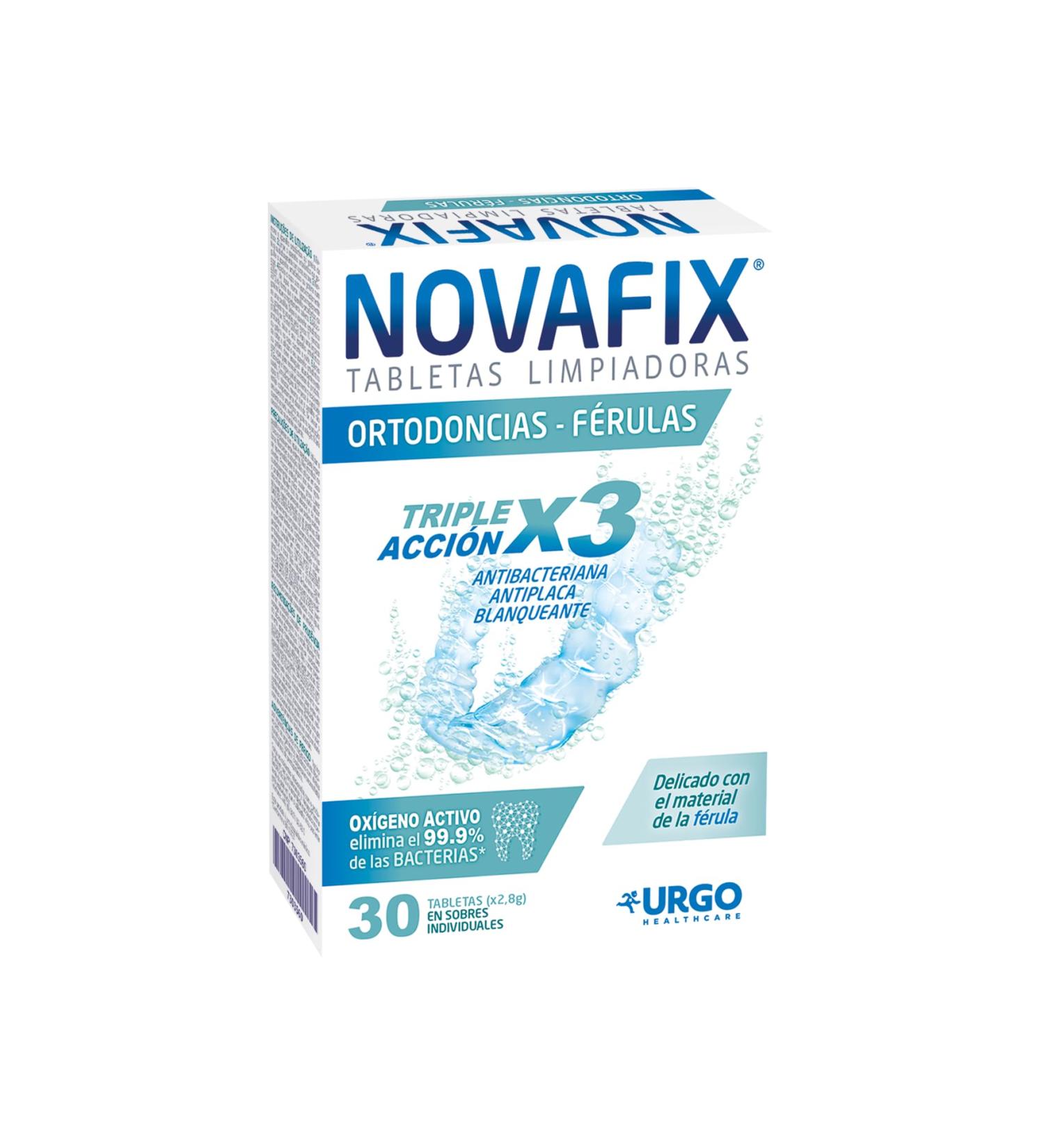  NOVAFIX Novafix Triple Action Cleaning Tablets for Orthodontics and Splints - Box of 30 - Buy Online on GoSupps.com
