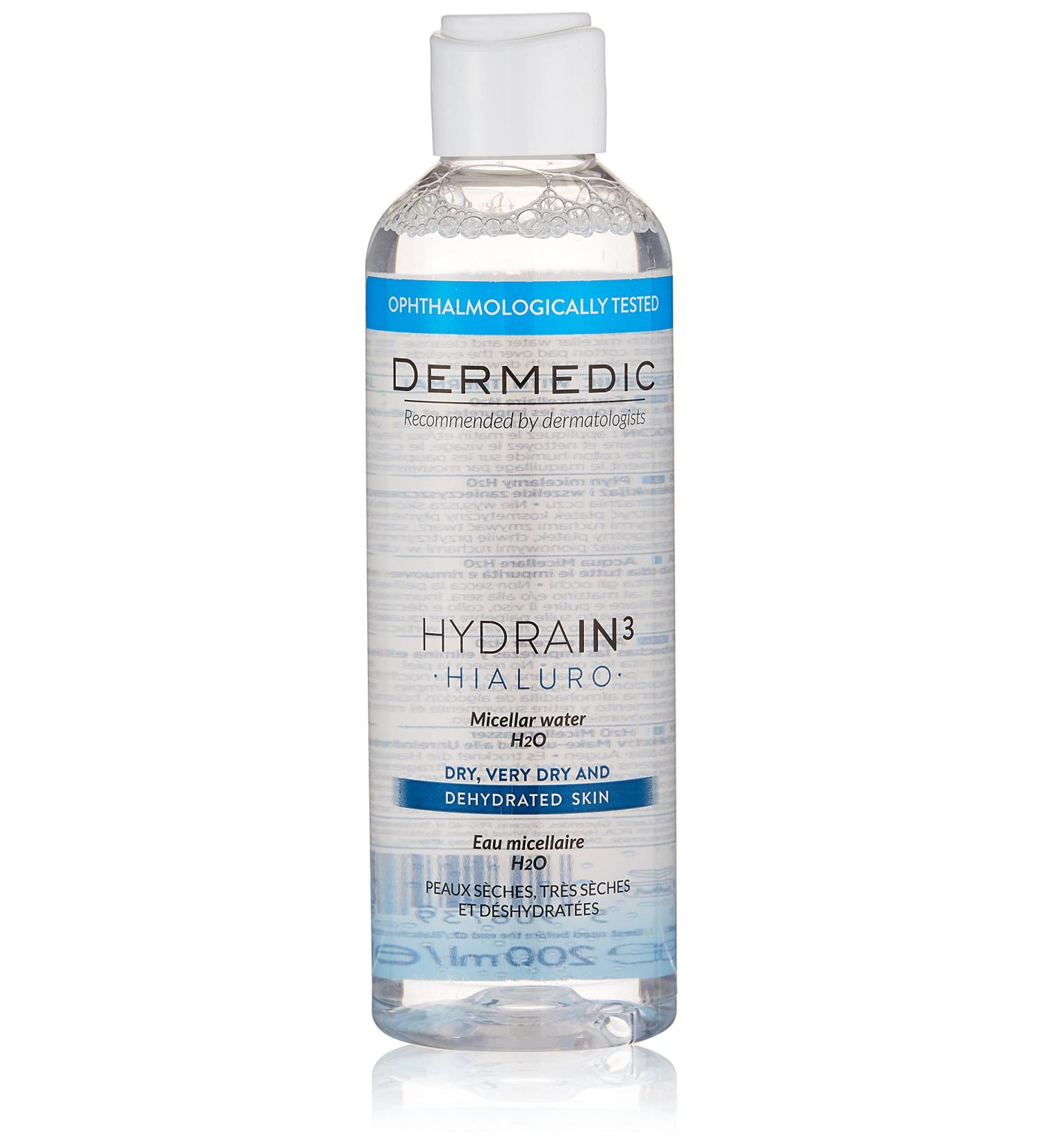 Buy DERMEDIC HYDRAIN 3 HIALURO Micellar Fluid H2O 200ml - Hydrating Cleansing Solution for All Skin Types - International Shipping Available - Buy Online on GoSupps.com
