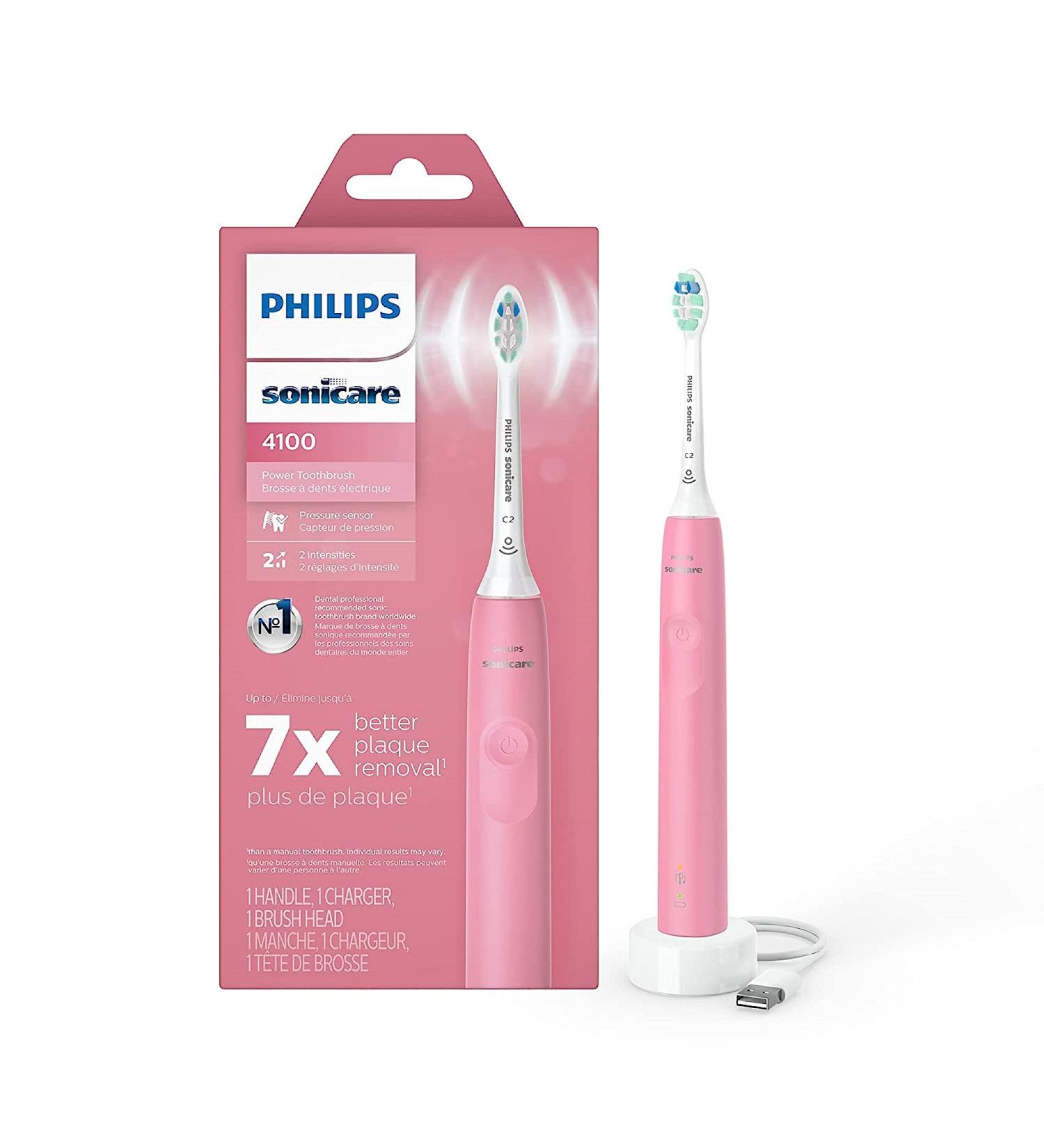 Buy Philips Sonicare ProtectiveClean 4100 Rechargeable Electric Toothbrush - Pink HX6815/01 | Best International Shipping - Buy Online on GoSupps.com
