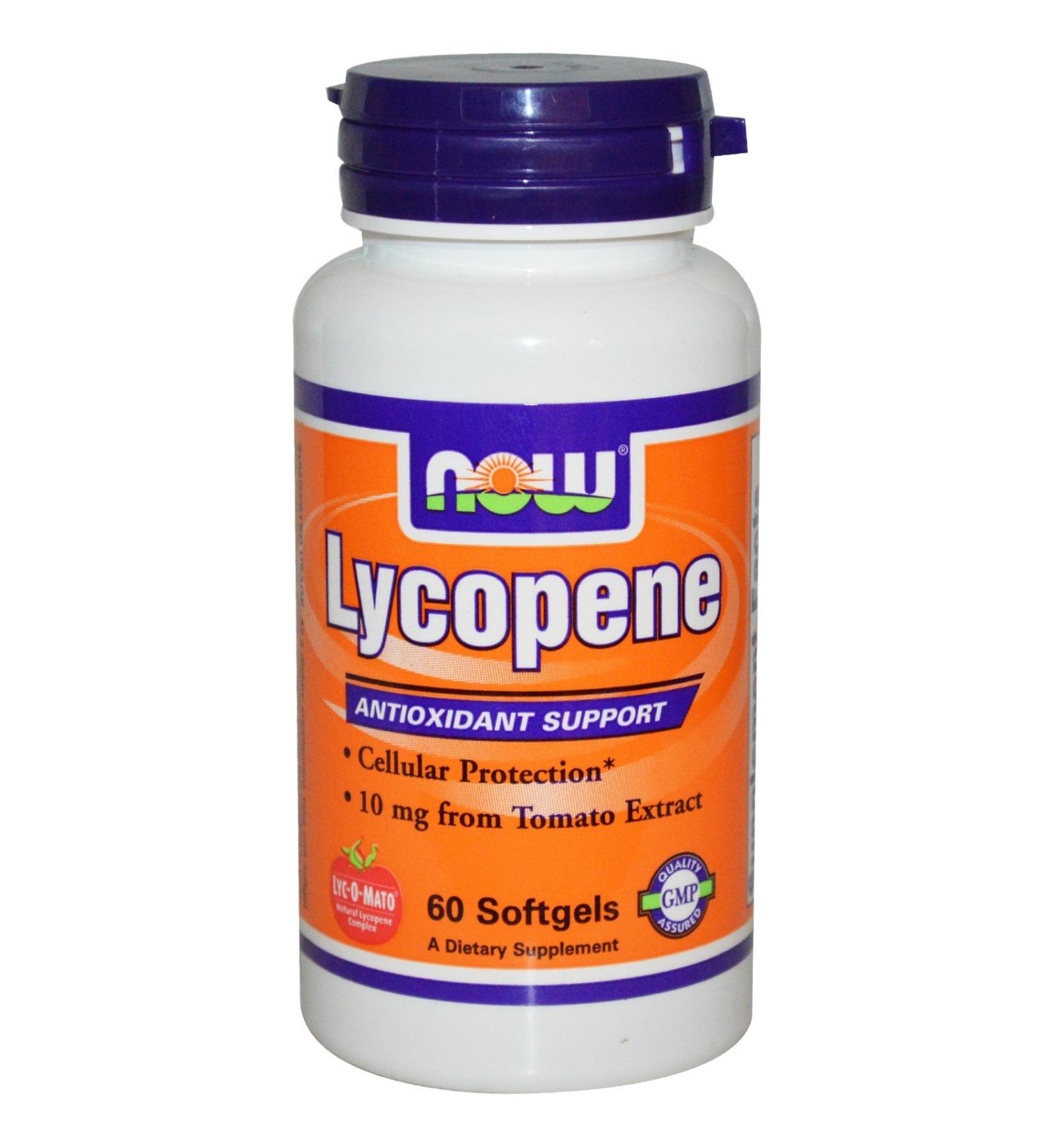 Now Foods Lycopene 10 mg - 60 Softgels