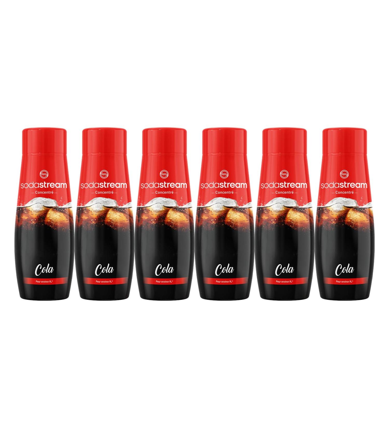 SodaStream Cola Concentrate for Sparkling Water and Soda Machine | Prepare up to 9 Litres of Cola in Seconds 440ml (Pack of 6) - Buy Online on GoSupps.com