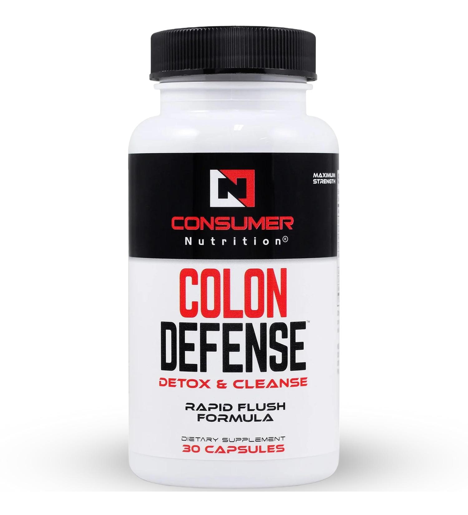 Digestive Supplements - Colon Cleanse Detox for Optimal Gut Health | Cascara Sagrada Senna Leaf & Psyllium Husk | 30 Capsule Bowel Cleanse - Buy Online on GoSupps.com