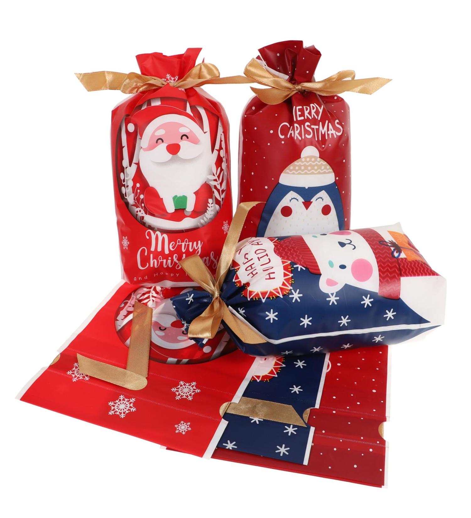 Anneome Chrismas Bags 50pcs Christmas Drawstring Bag Candy Bags Christmas Sweet Bag Xmas Storage Pouch Child Biscuit - Buy Online on GoSupps.com