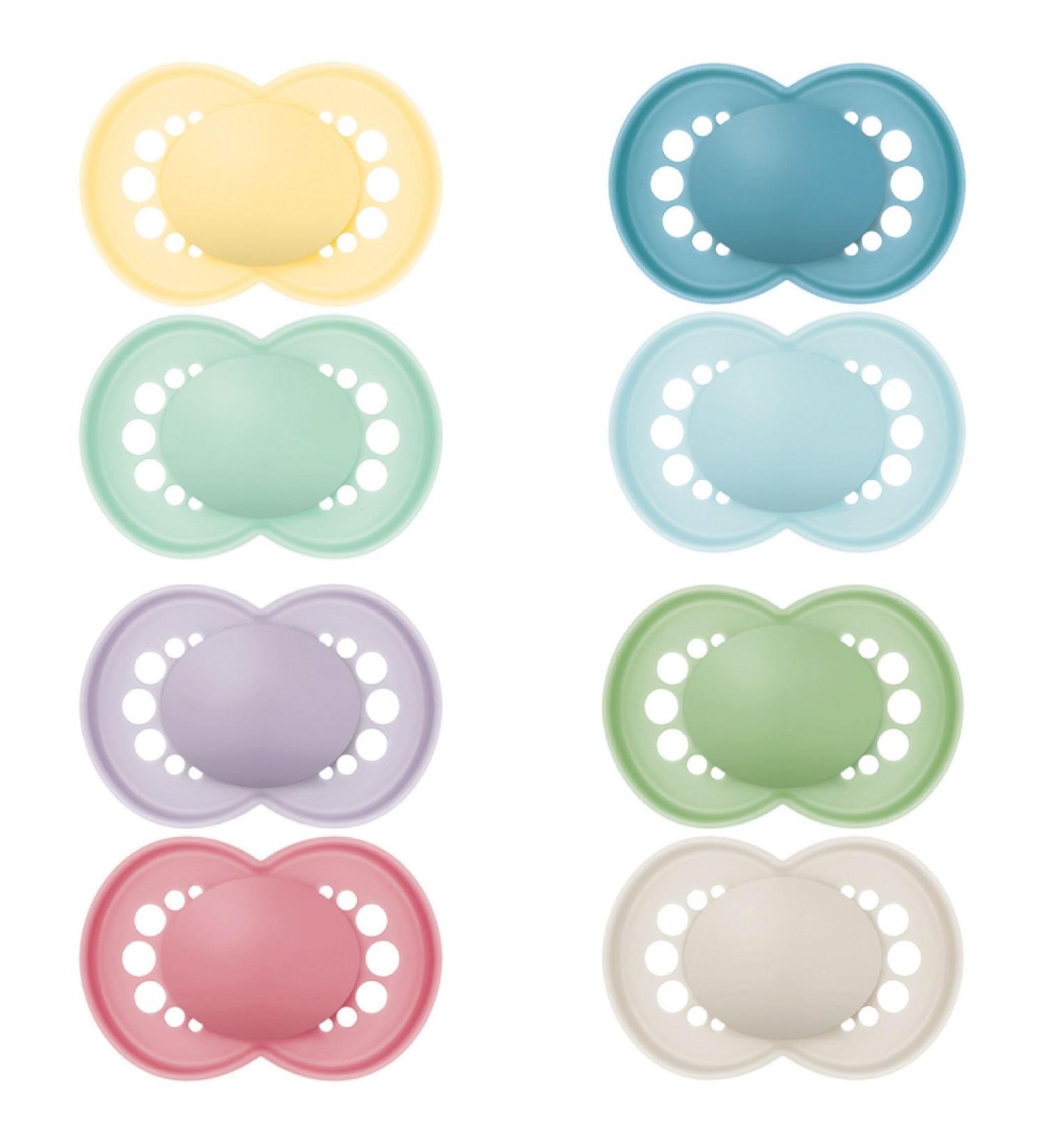 MAM Original Pacifier 18+ Months - 2 Pack Silicone Baby Pacifiers with Sterilization Box - Random Color - Buy Online on GoSupps.com
