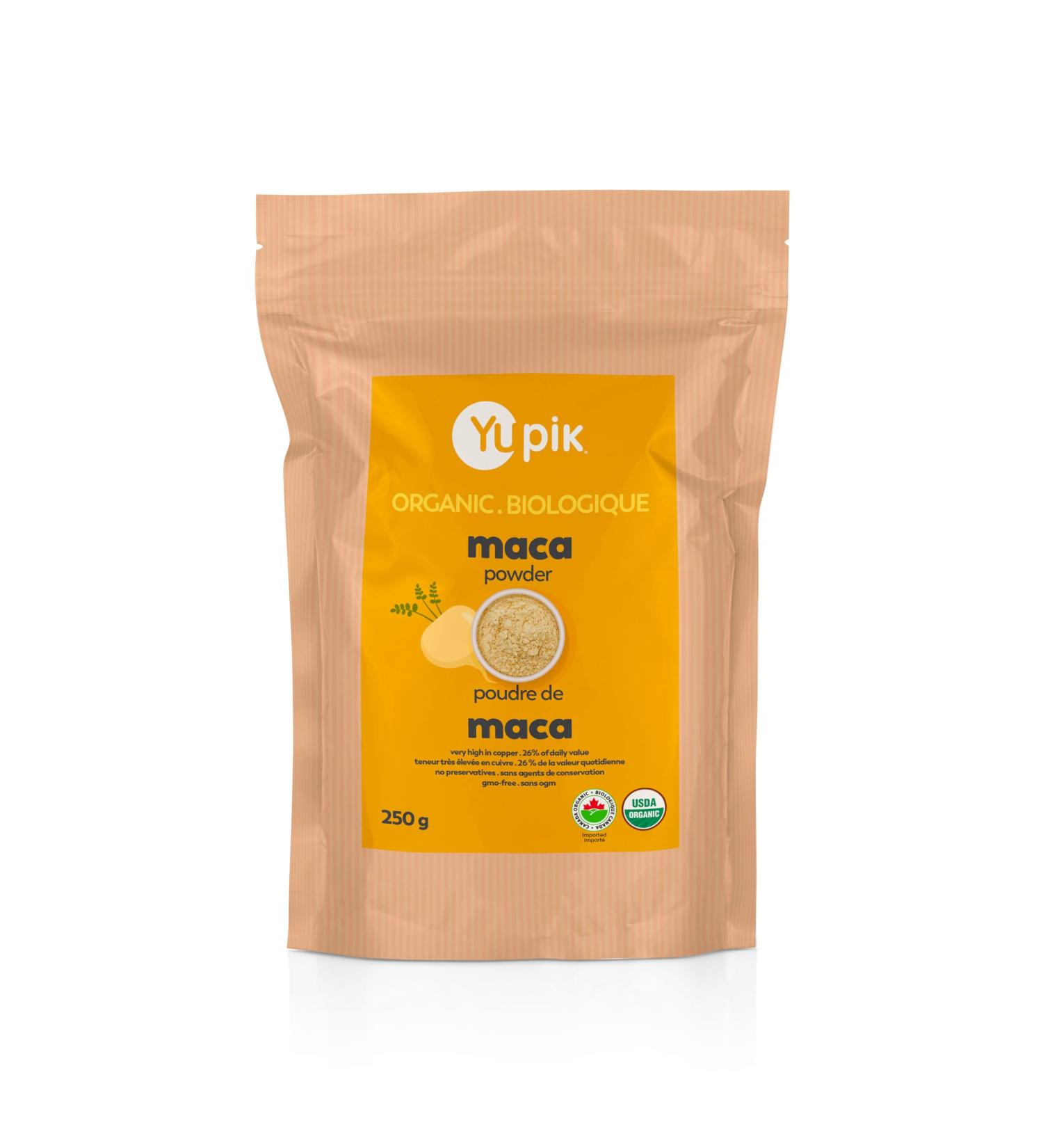 Yupik Organic Yellow Maca Powder Superfood 250g 1 count (Pack of 1) - Buy Online on GoSupps.com