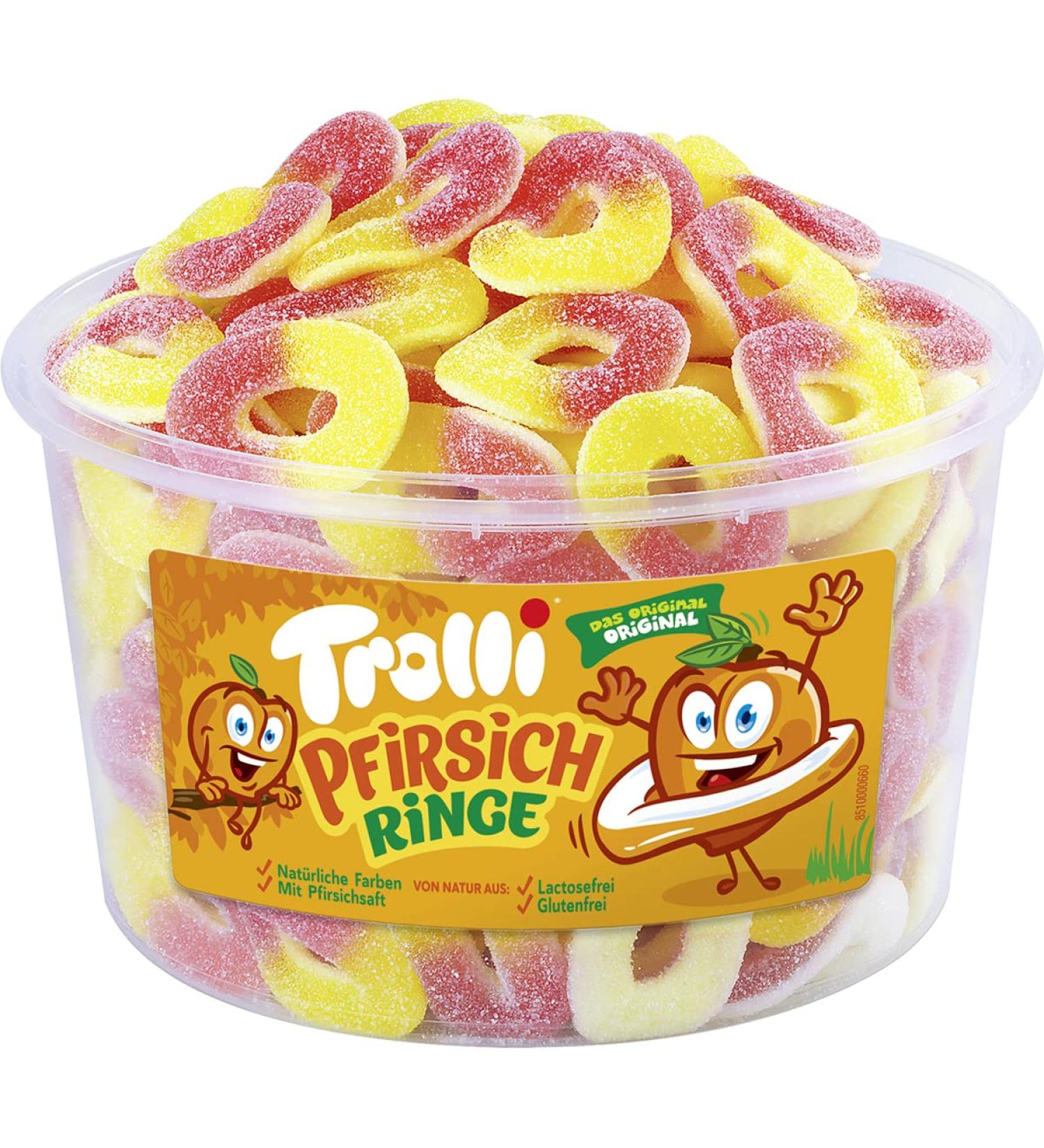 Trolli Trolli Pack of 150 Sour Fishing Rings in Foam Rubber 1200g