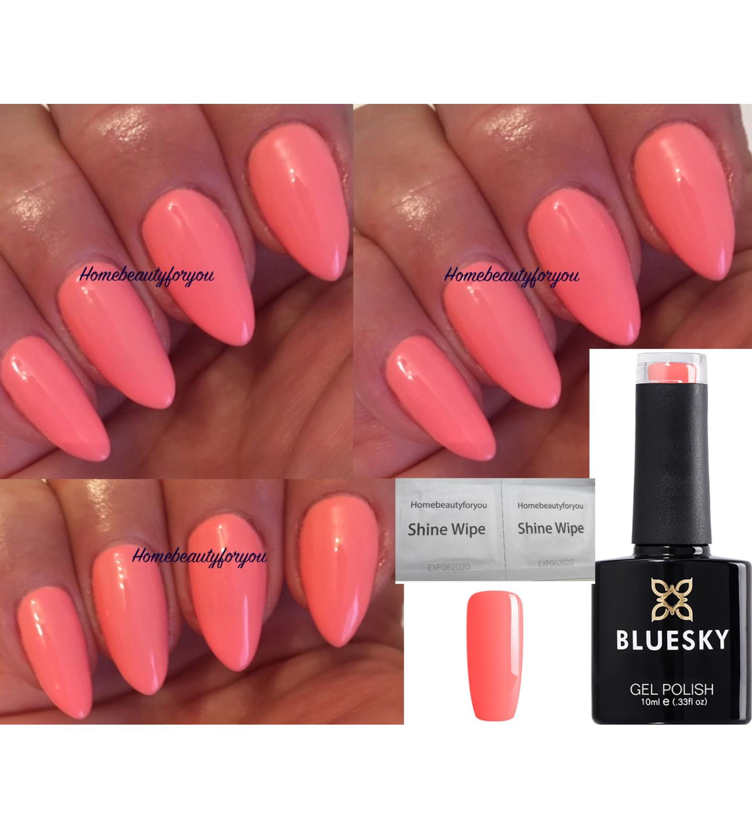 Bluesky A97 Pink Coral Pastel Blossom Nail Gel Polish UV LED Soak Off 10ml - Buy Online on GoSupps.com
